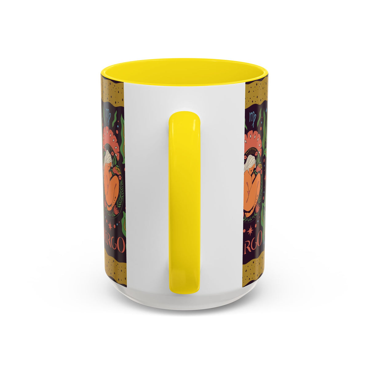 Virgo Zodiac Custom Coffee Mug, Colorful Ceramic 11oz and 15oz Design - Ira World Art LLC