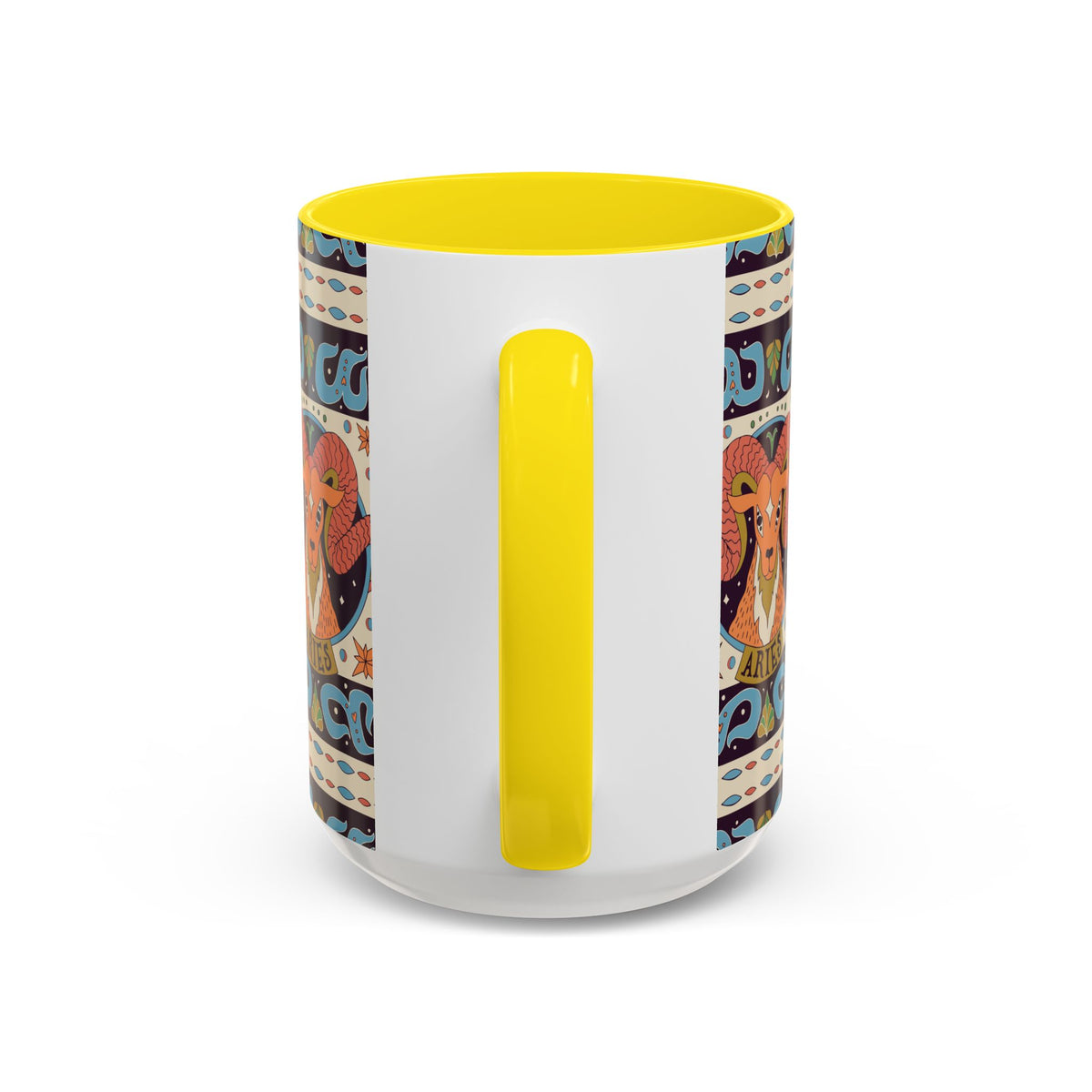 Colorful Capricorn Coffee Mug, Custom Ceramic 11oz & 15oz Zodiac Design - Ira World Art LLC