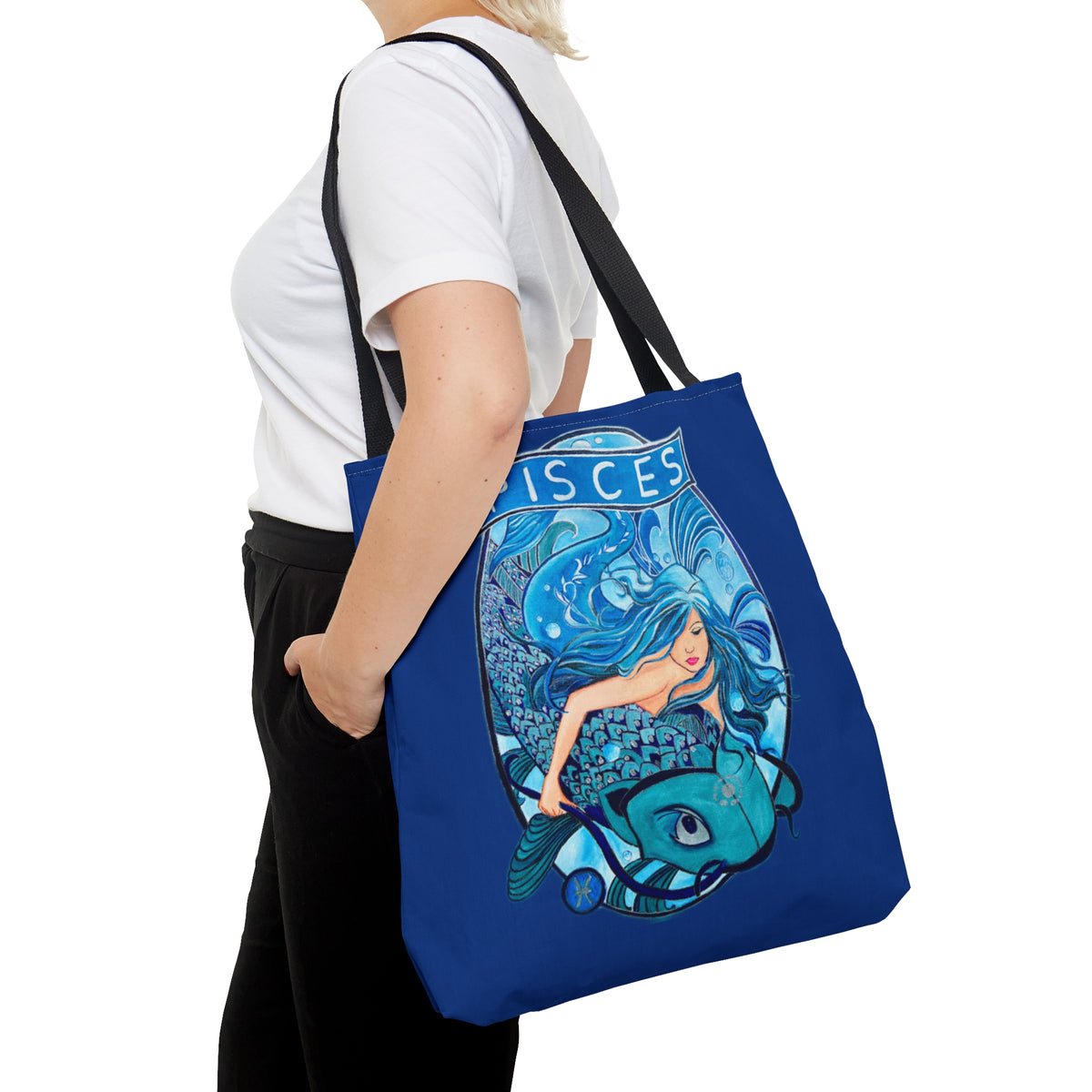 Pisces Vibes Tote Bag – Carry the Mystique of the Zodiac Everywhere! - Ira World Art LLC