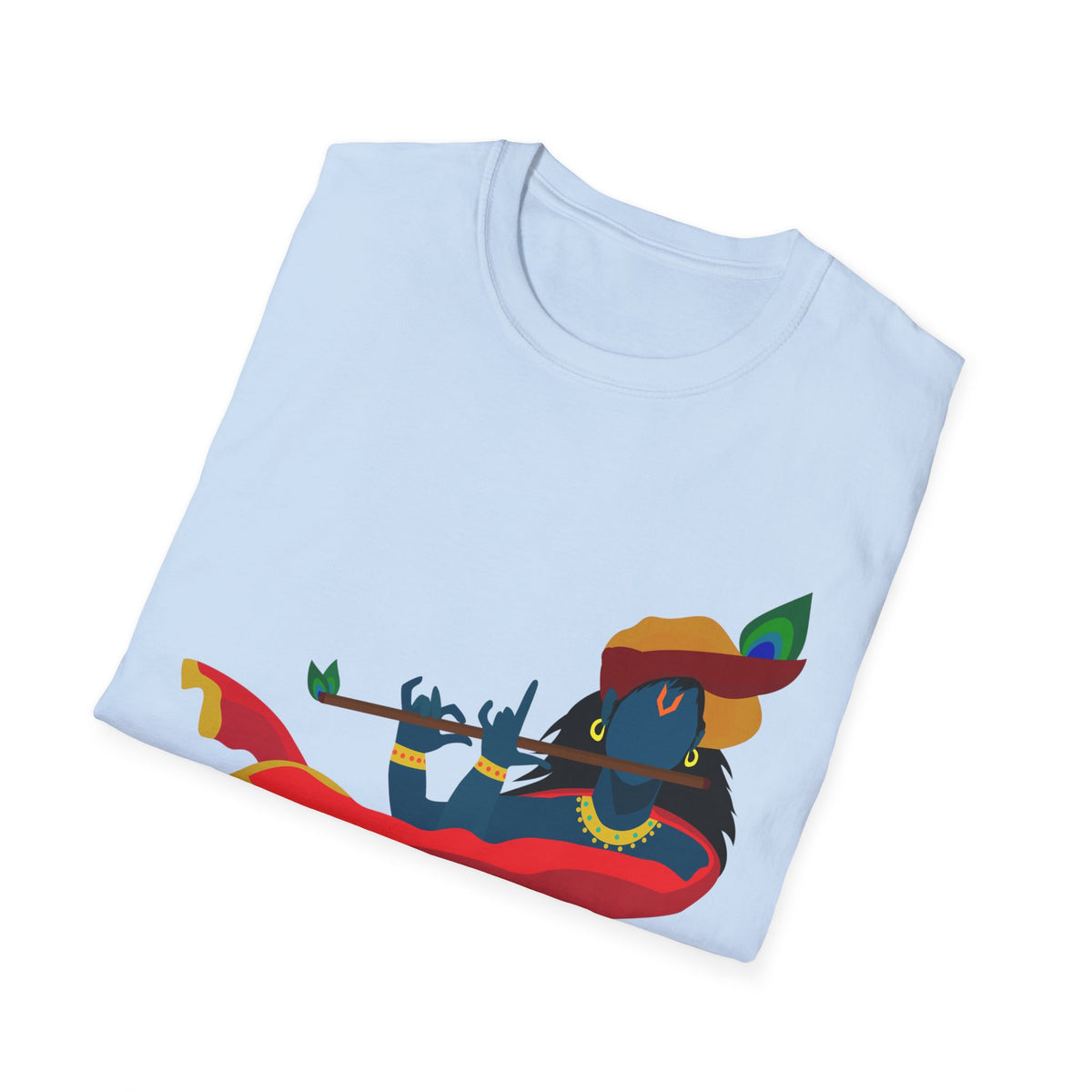 Krishna Tees Unisex T-Shirt - Indian Spiritual Clothing, Krishna Boho Shirt, Yoga Apparel, Unisex Graphic Tee, Hindu Krishna Top - Ira World Art LLC