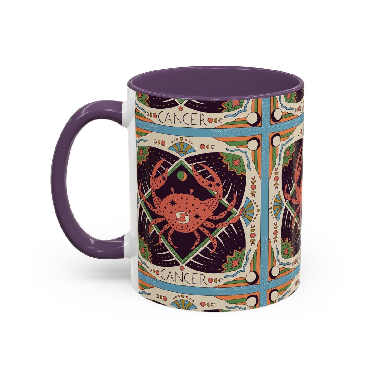 Colorful Capricorn Ceramic Mug, Custom 11oz & 15oz Zodiac Coffee Cup - Ira World Art LLC