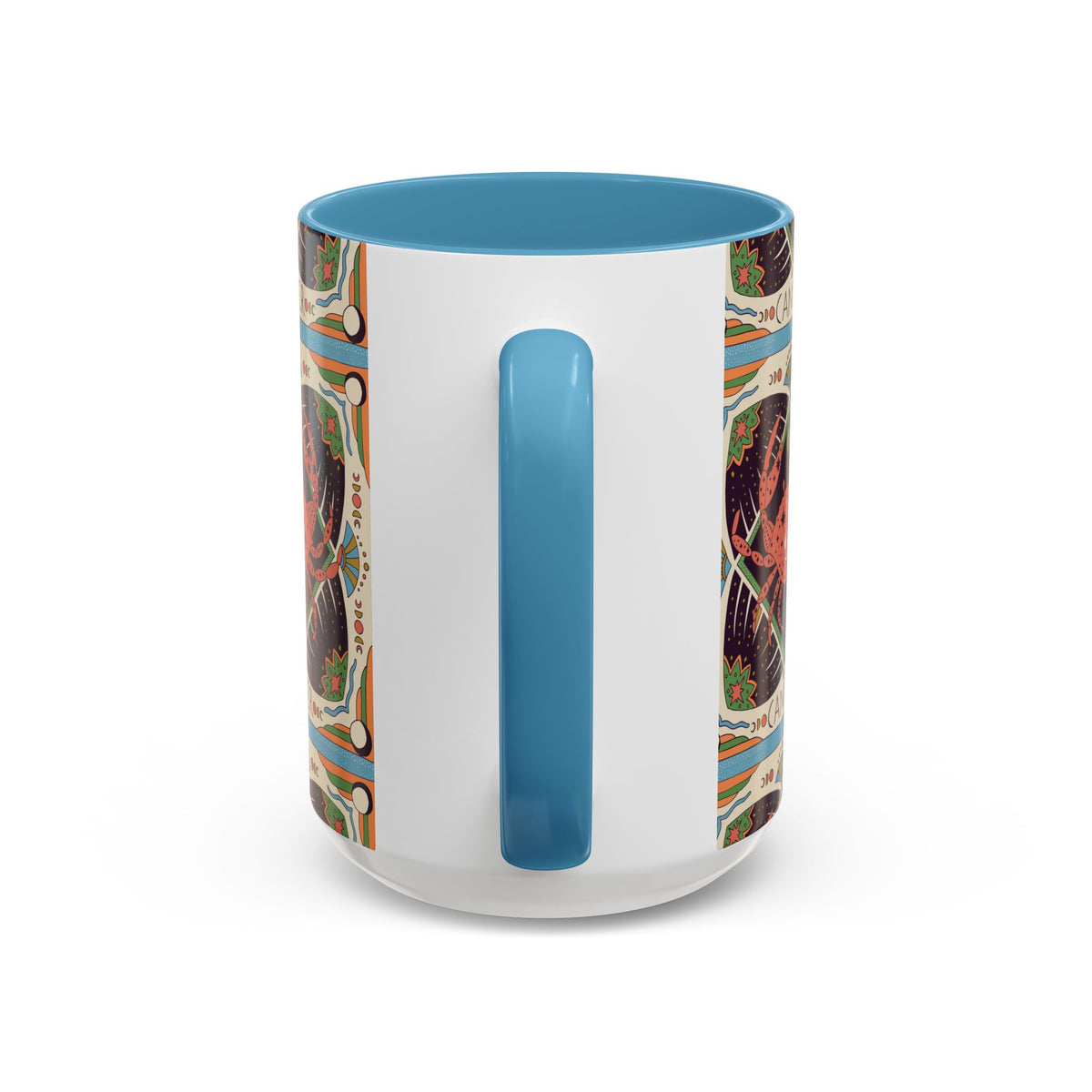 Colorful Capricorn Ceramic Mug, Custom 11oz & 15oz Zodiac Coffee Cup - Ira World Art LLC