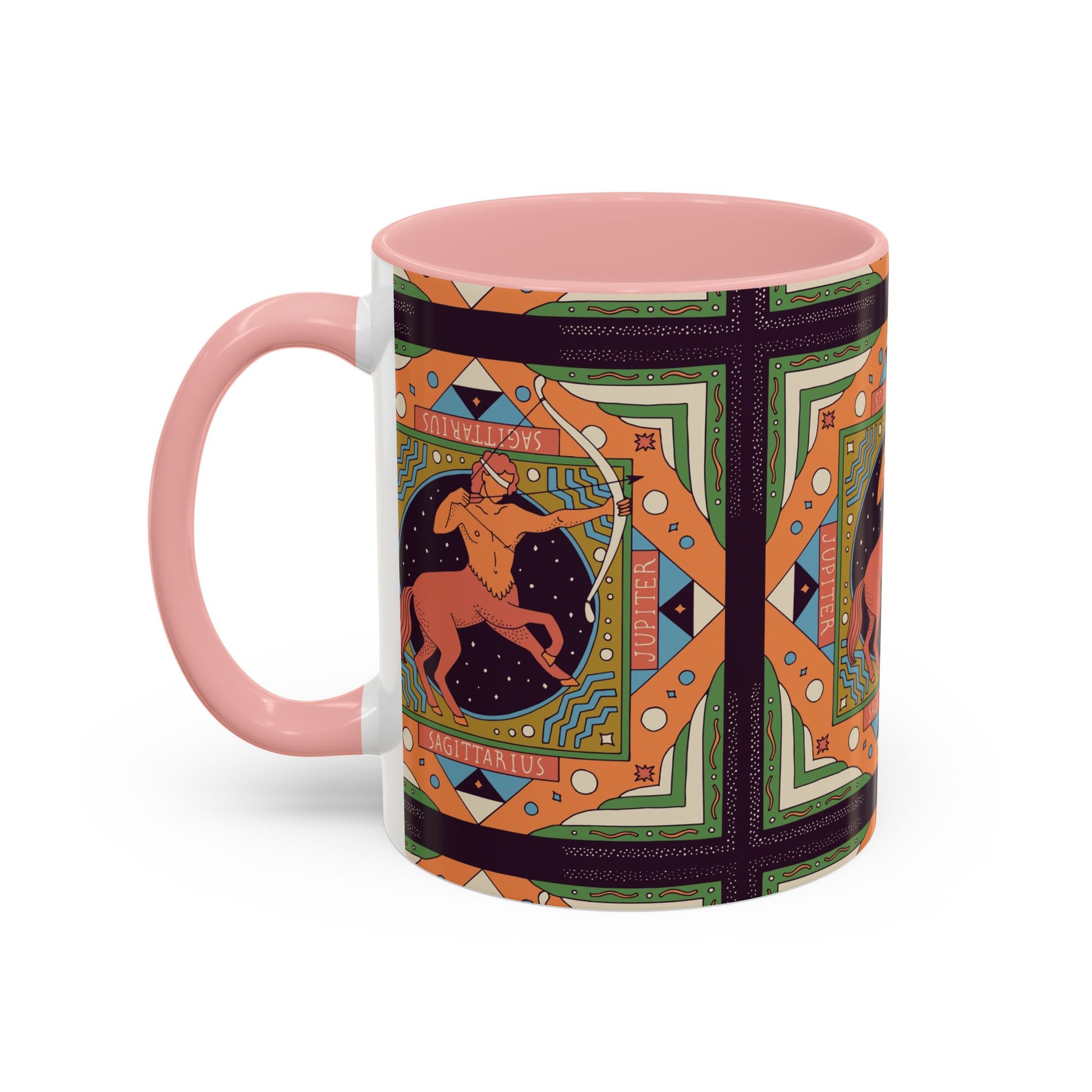 Sagittarius Custom Coffee Mug, Vibrant 11oz & 15oz Unique Printed Design - Ira World Art LLC