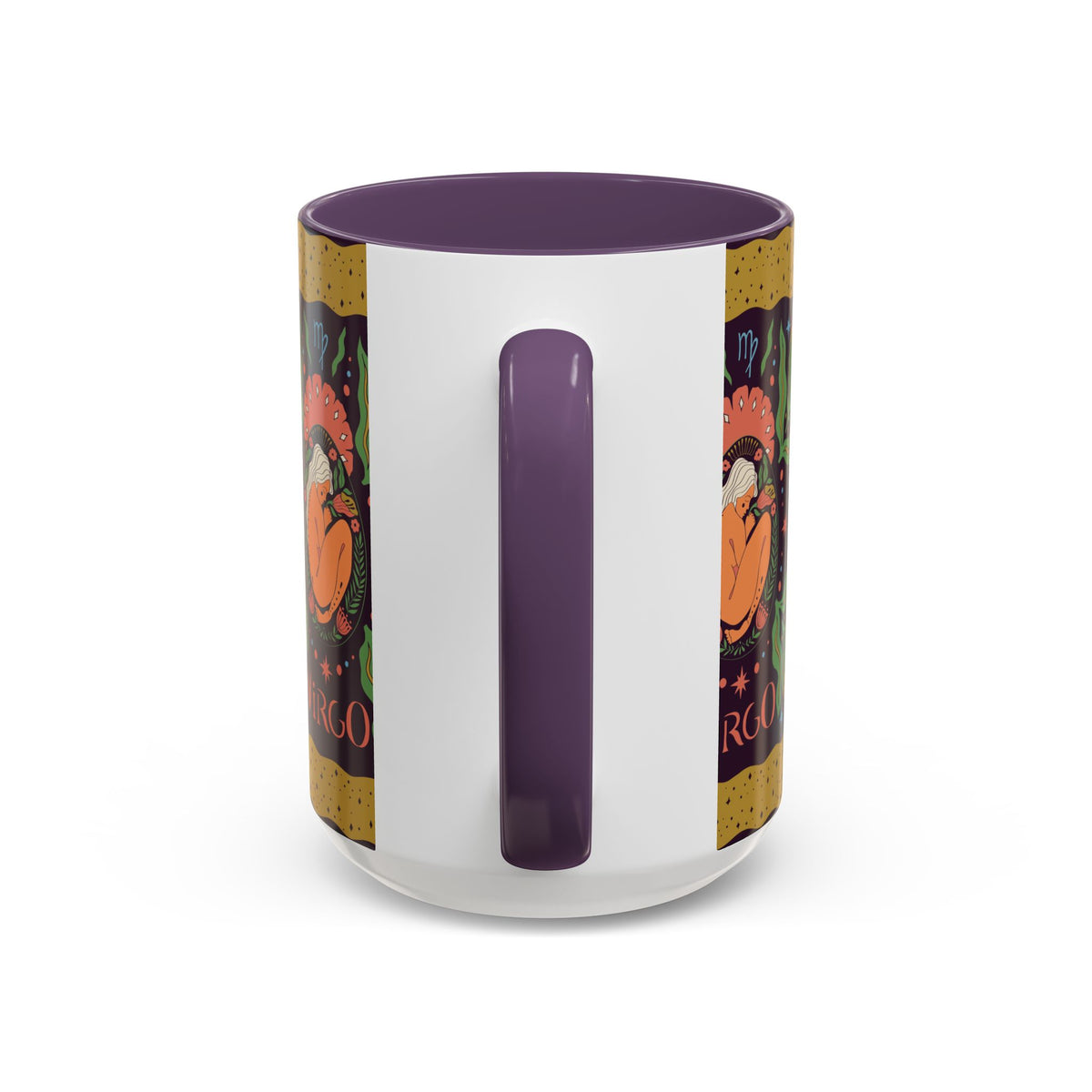 Virgo Zodiac Custom Coffee Mug, Colorful Ceramic 11oz and 15oz Design - Ira World Art LLC