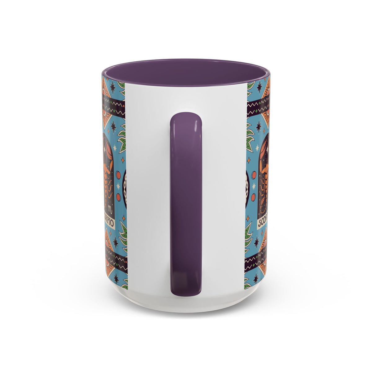 Colorful Scorpio Zodiac Ceramic Mug, Custom 11oz & 15oz Coffee Cup Design - Ira World Art LLC