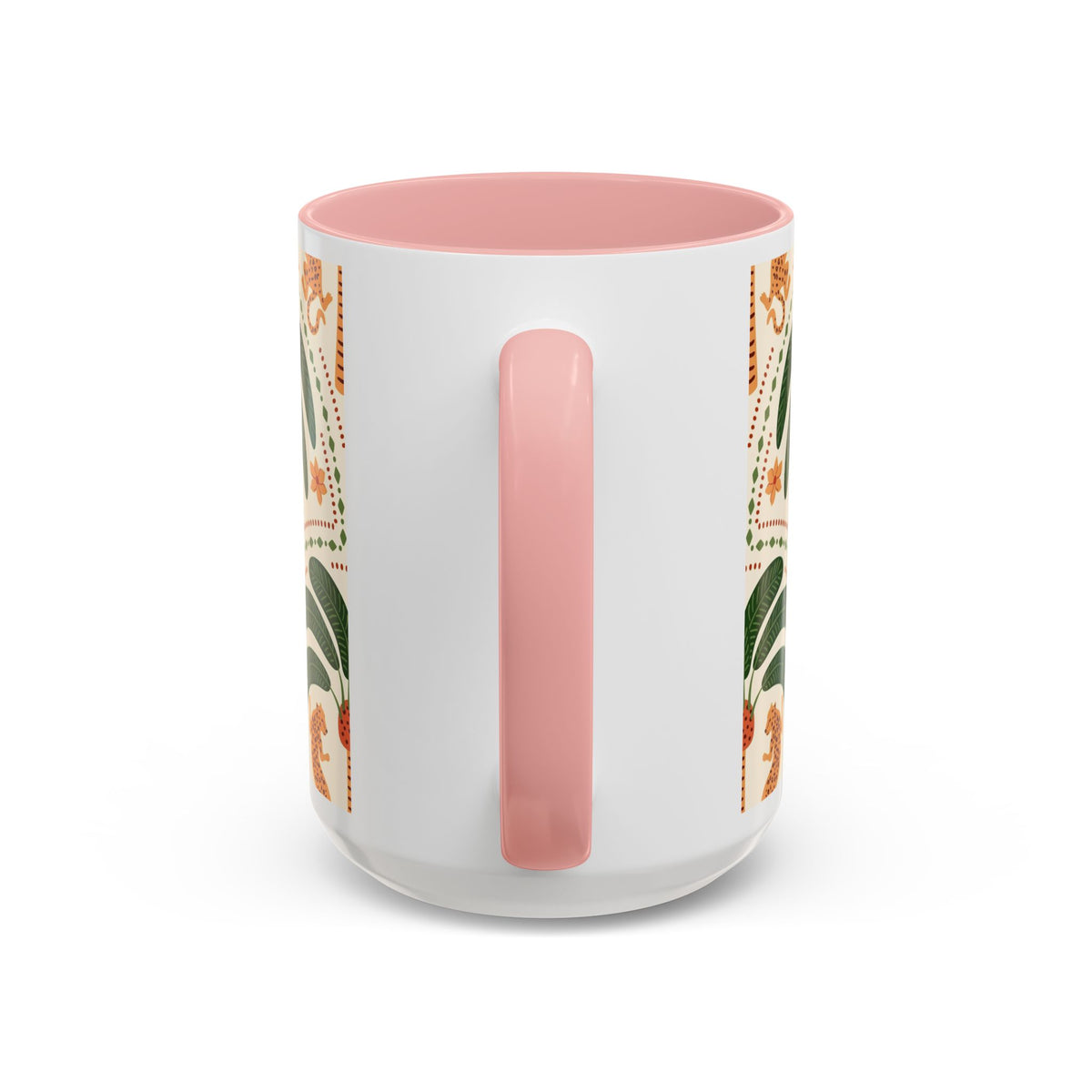 Tropical Ceramic Coffee Mug with Colorful Floral Design, 11oz & 15oz - Ira World Art LLC