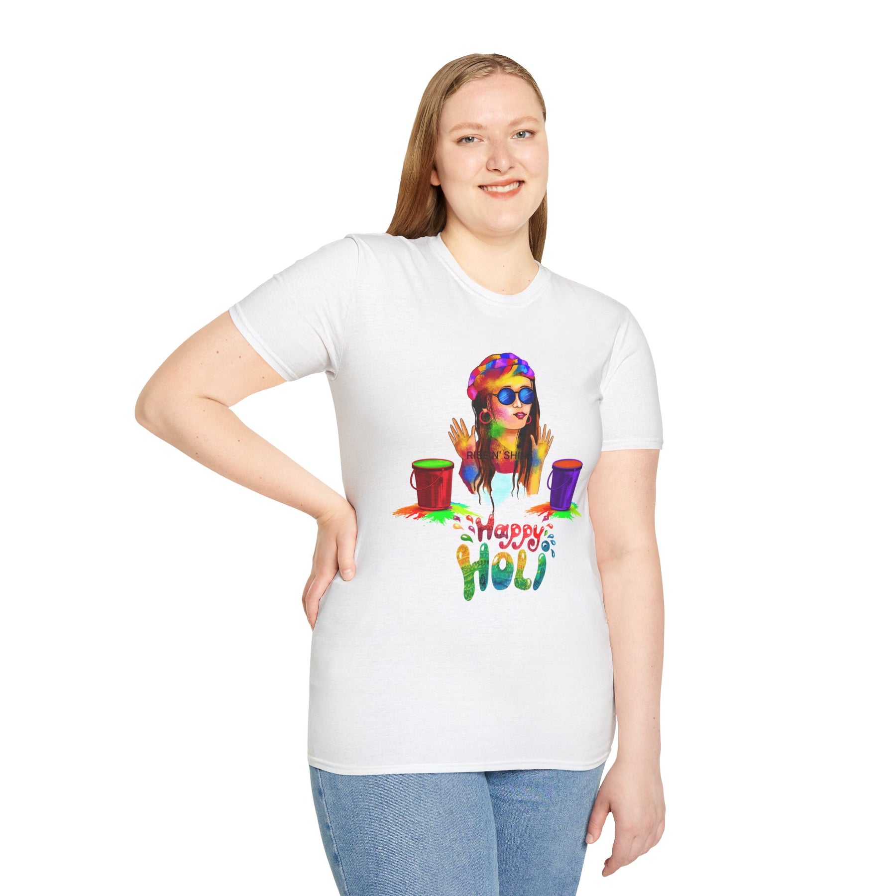 Holi Celebration T-Shirt — "Happy Holi" Colorful Powder Festival Tee - Ira World Art LLC