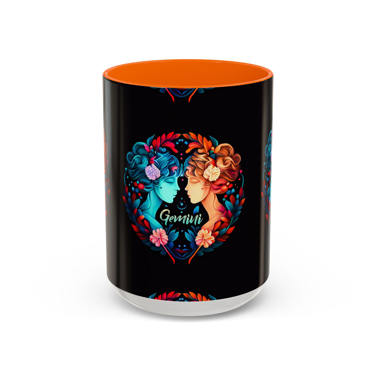 Gemini Zodiac Coffee Mug, Custom Ceramic 11oz & 15oz Colorful Design - Ira World Art LLC