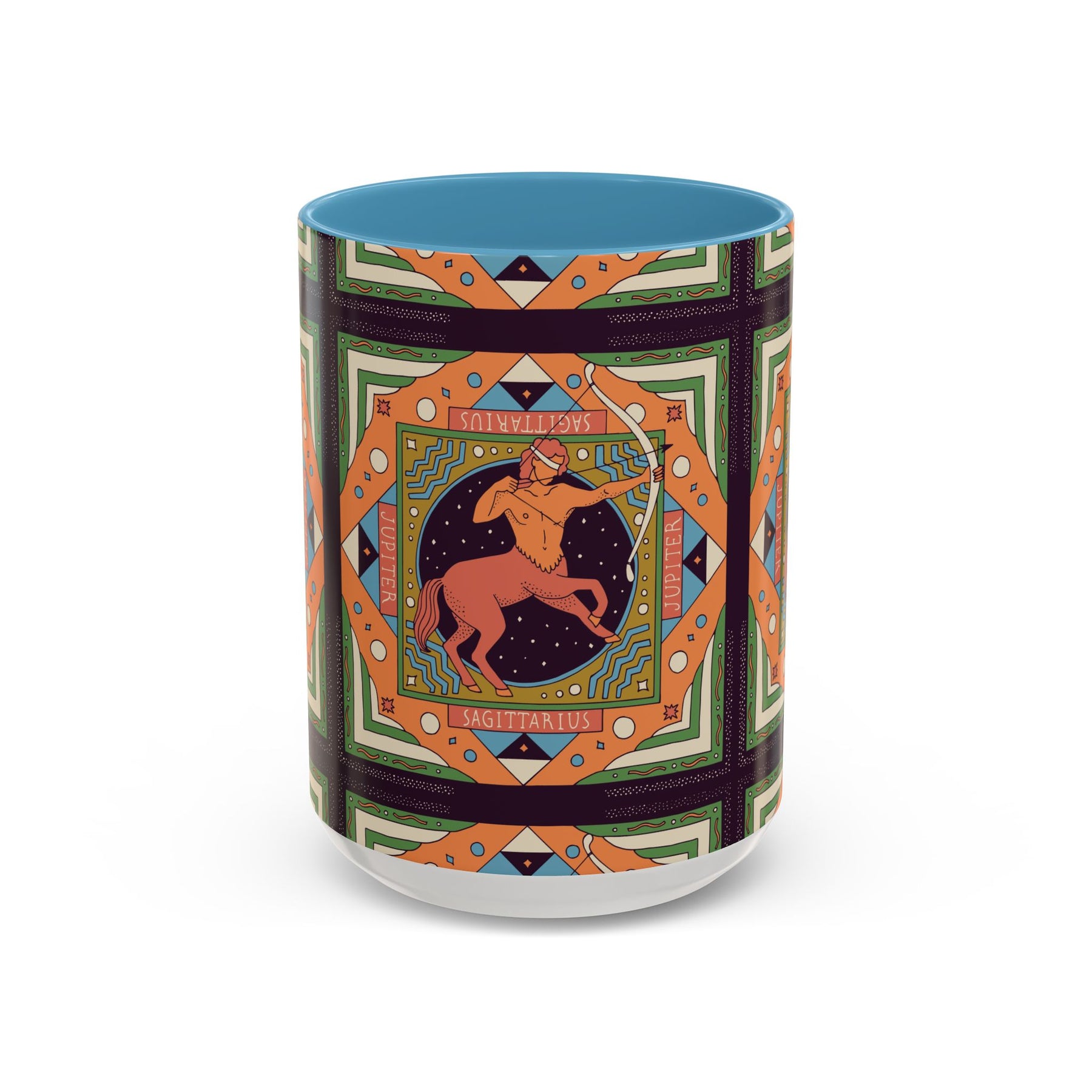 Sagittarius Custom Coffee Mug, Vibrant 11oz & 15oz Unique Printed Design - Ira World Art LLC
