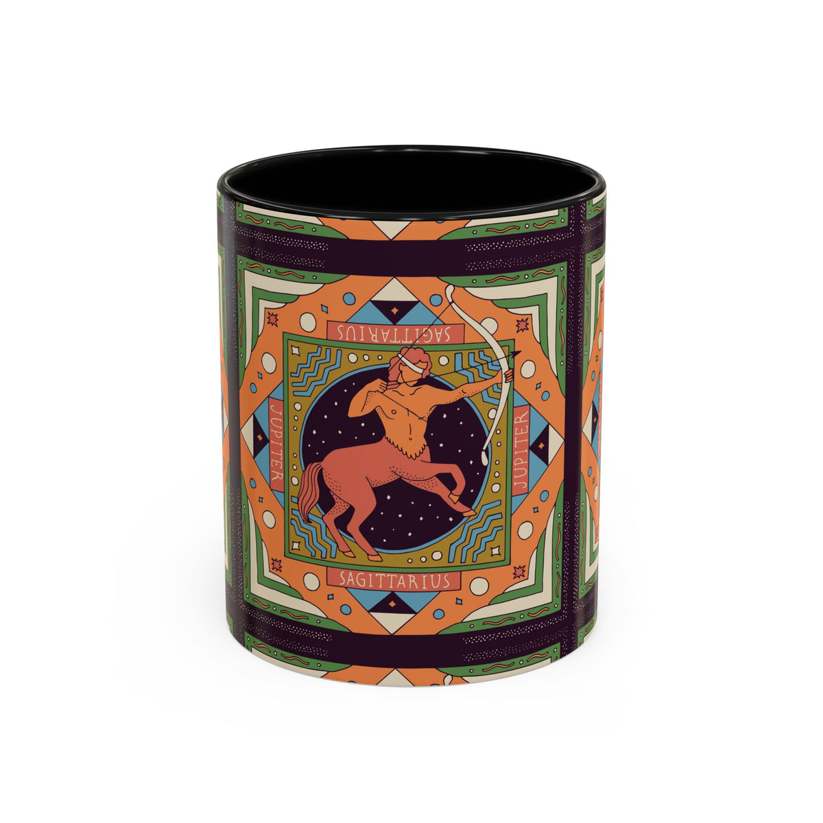 Sagittarius Custom Coffee Mug, Vibrant 11oz & 15oz Unique Printed Design - Ira World Art LLC