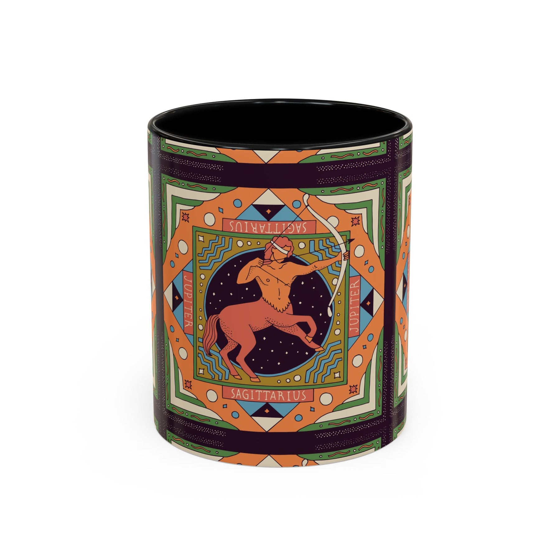 Sagittarius Custom Coffee Mug, Vibrant 11oz & 15oz Unique Printed Design - Ira World Art LLC