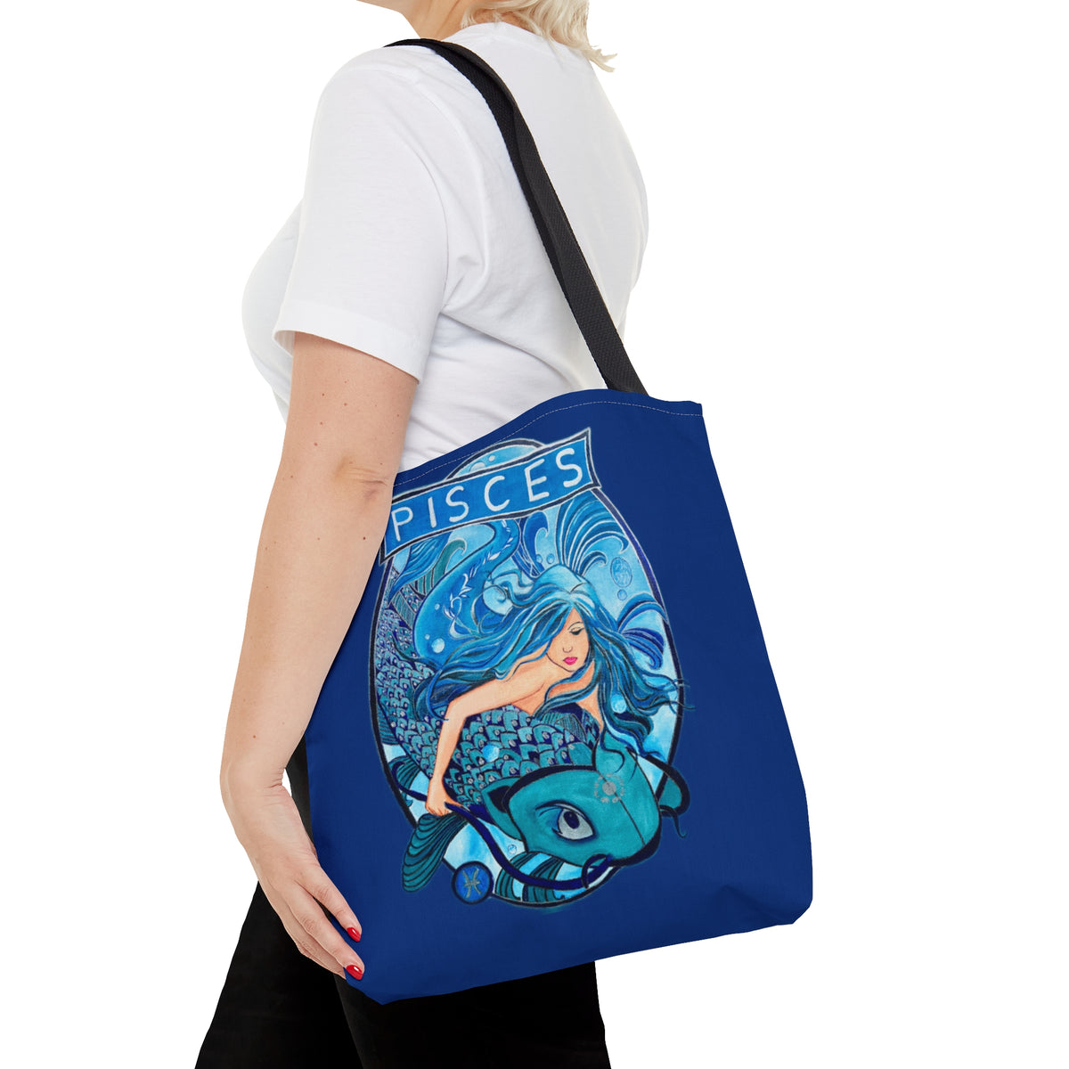 Pisces Vibes Tote Bag – Carry the Mystique of the Zodiac Everywhere! - Ira World Art LLC