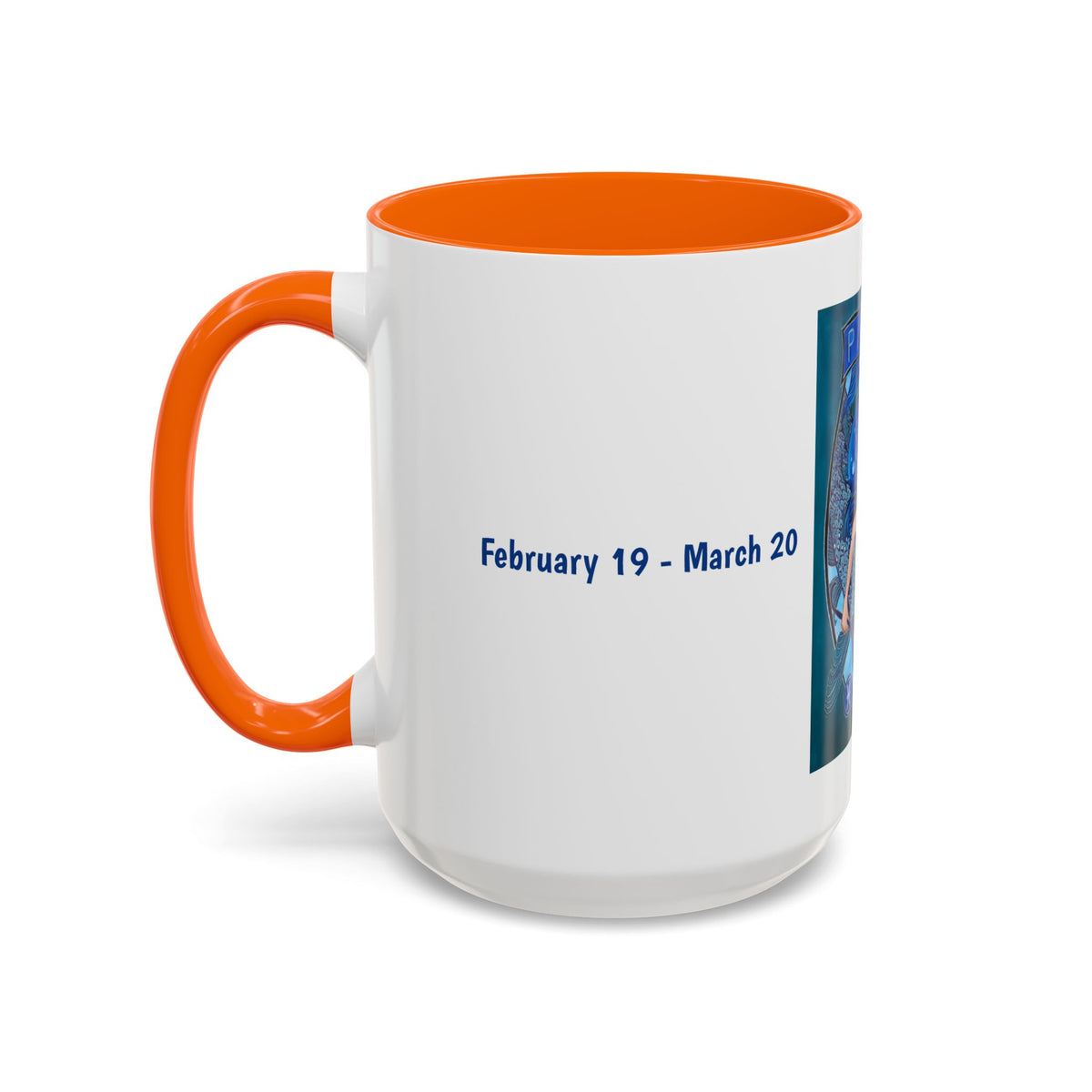 Pisces Zodiac Mug, Colorful Ceramic Fish Mug Design, Cute 11oz Cup - Ira World Art LLC
