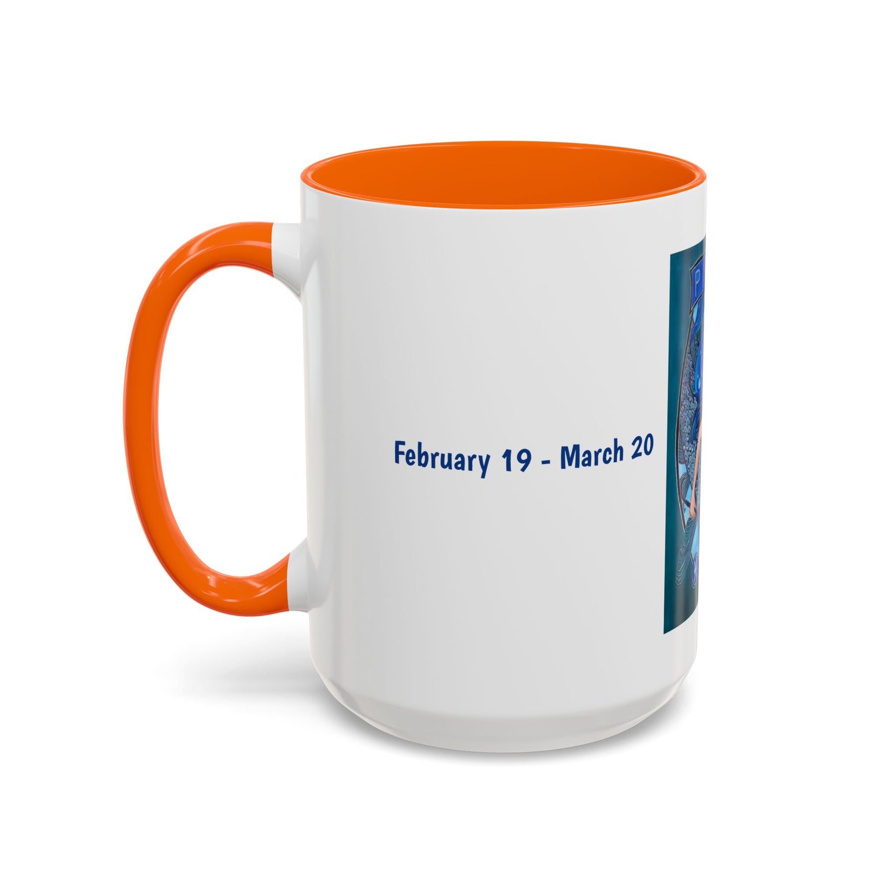 Pisces Zodiac Mug, Colorful Ceramic Fish Mug Design, Cute 11oz Cup - Ira World Art LLC