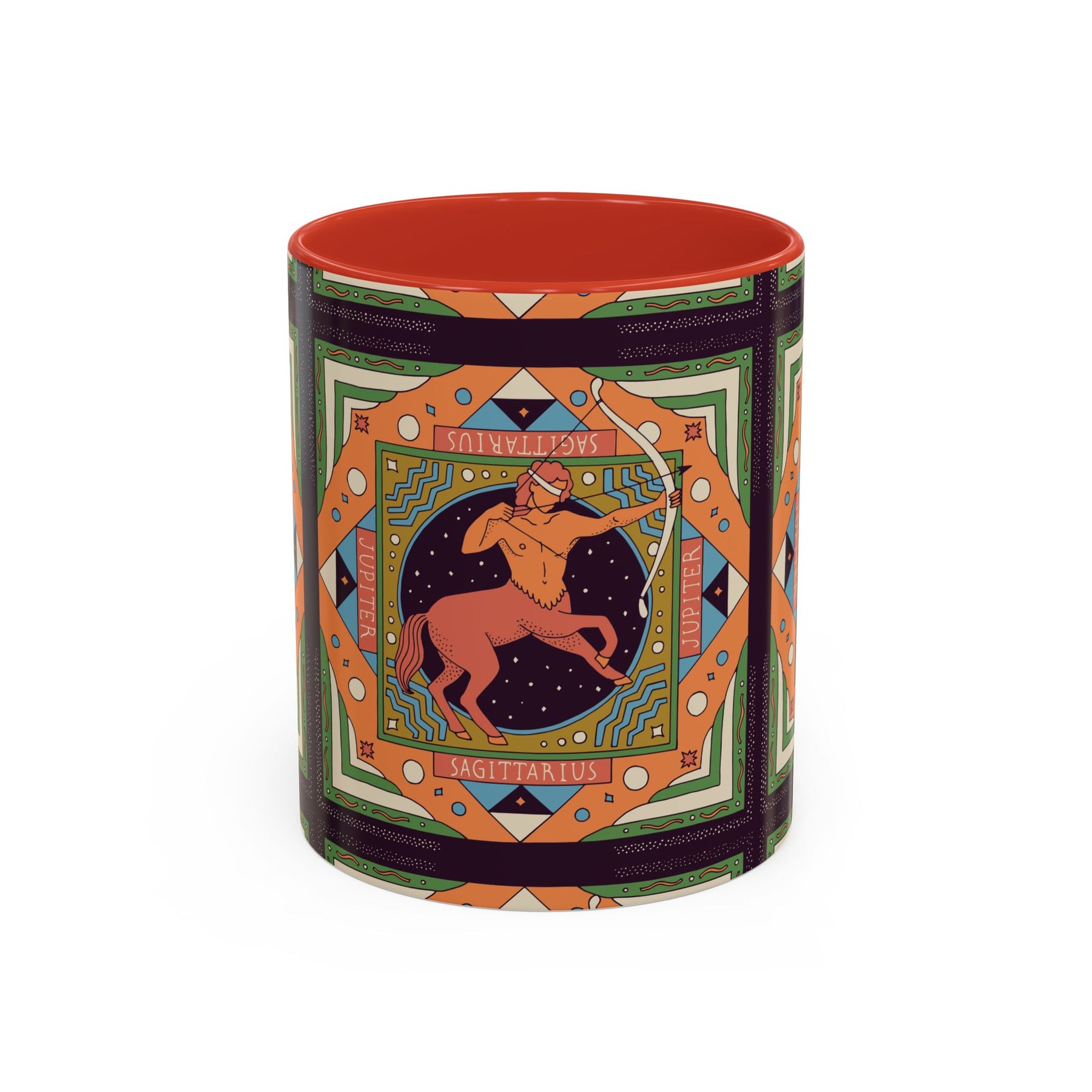 Sagittarius Custom Coffee Mug, Vibrant 11oz & 15oz Unique Printed Design - Ira World Art LLC