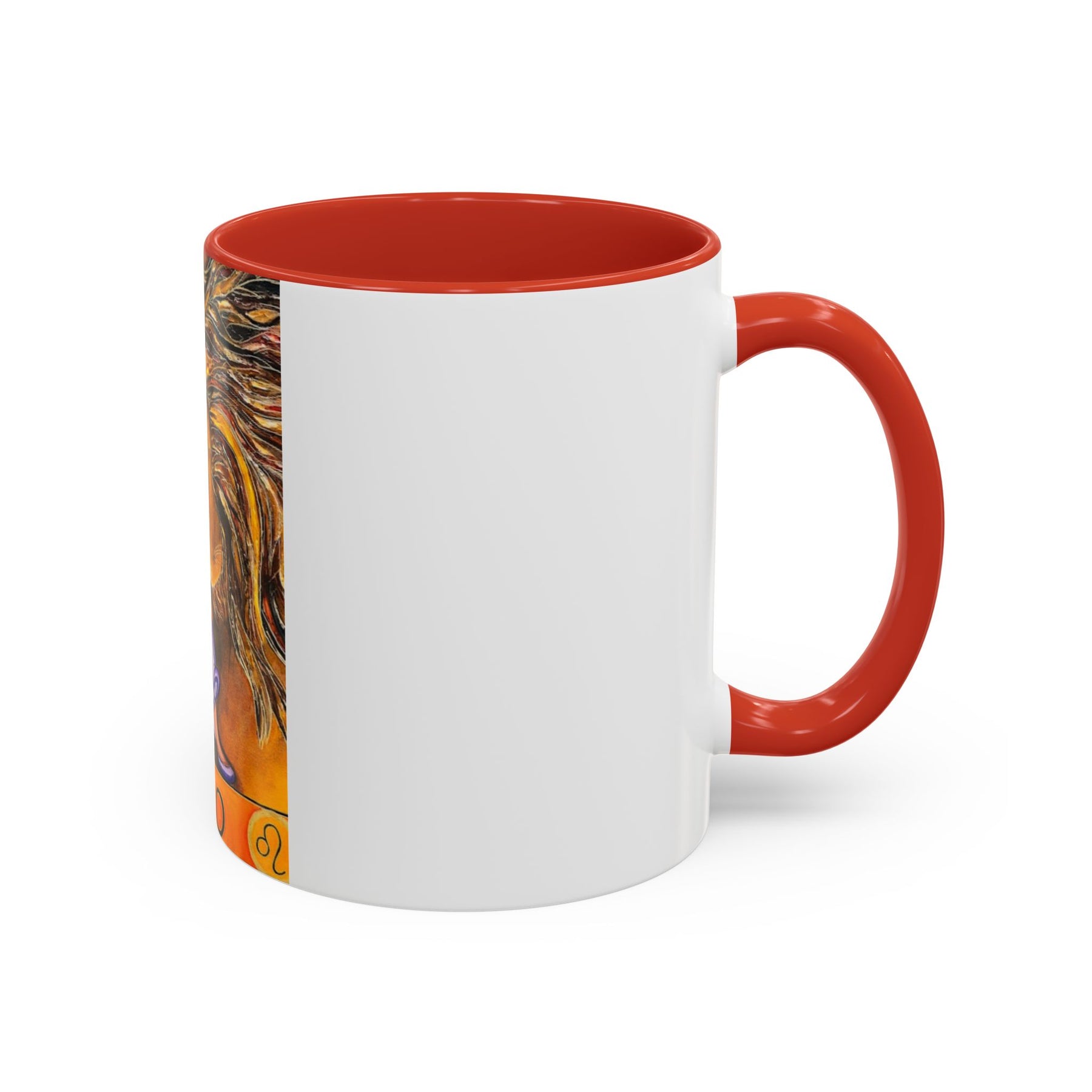 Leo Zodiac 11oz Ceramic Coffee Mug with Bold Accent Design, Astrology Gift - Ira World Art LLC
