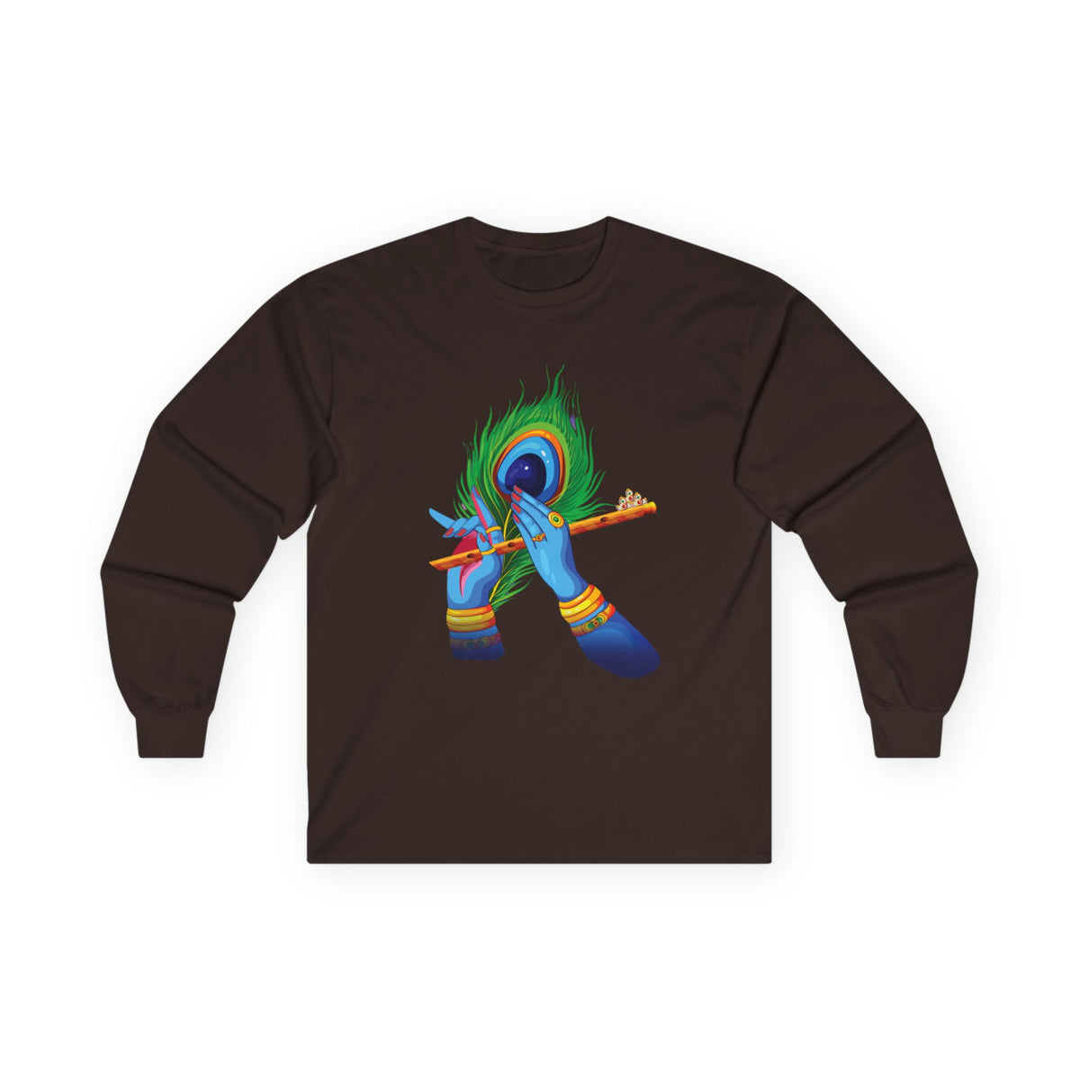 Vibrant Artistic Long Sleeve Tee, Spiritual Gift, Unisex Cotton Shirt, Festival Apparel, Faith-Based Fashion, Colorful Tee - Ira World Art LLC