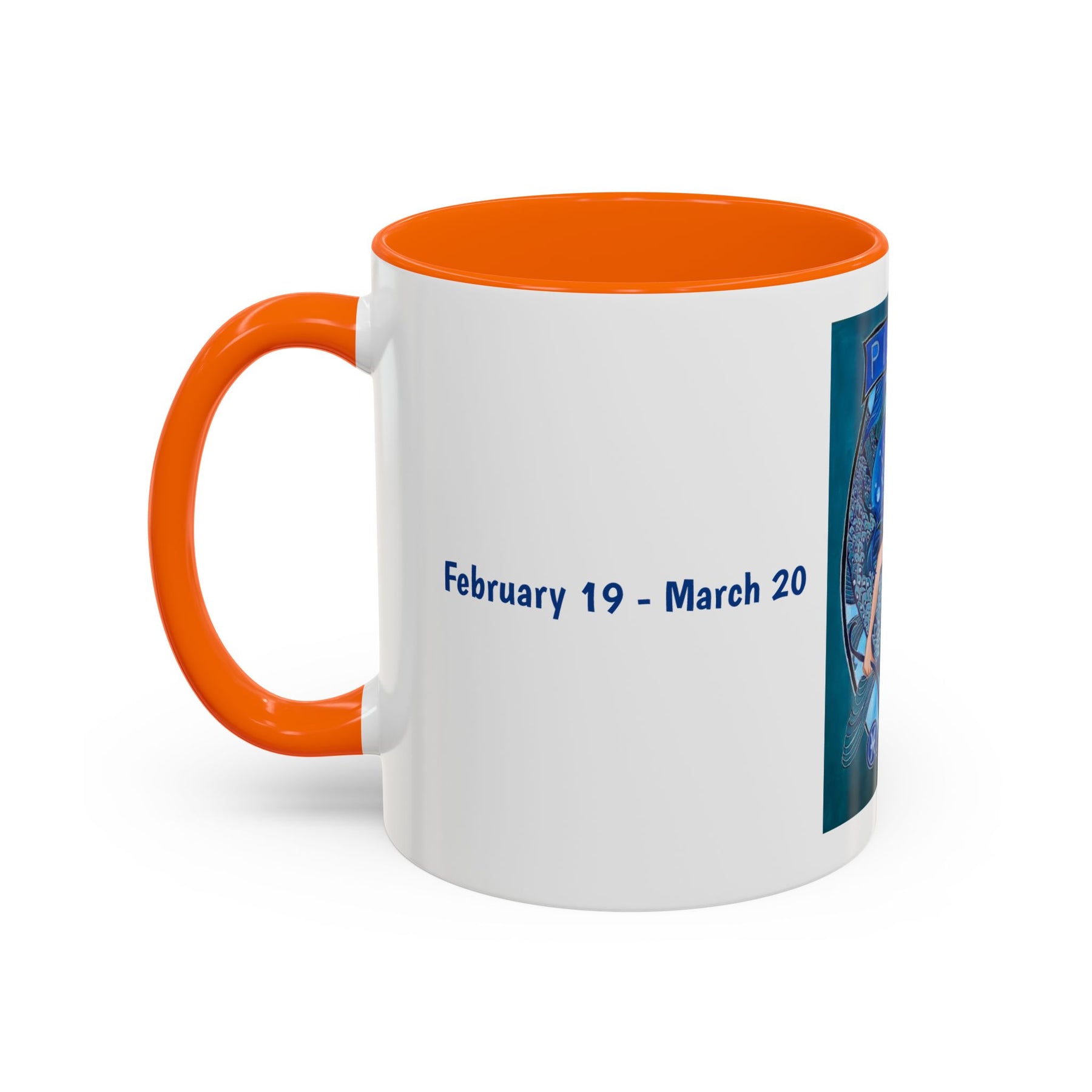 Pisces Zodiac Mug, Colorful Ceramic Fish Mug Design, Cute 11oz Cup - Ira World Art LLC