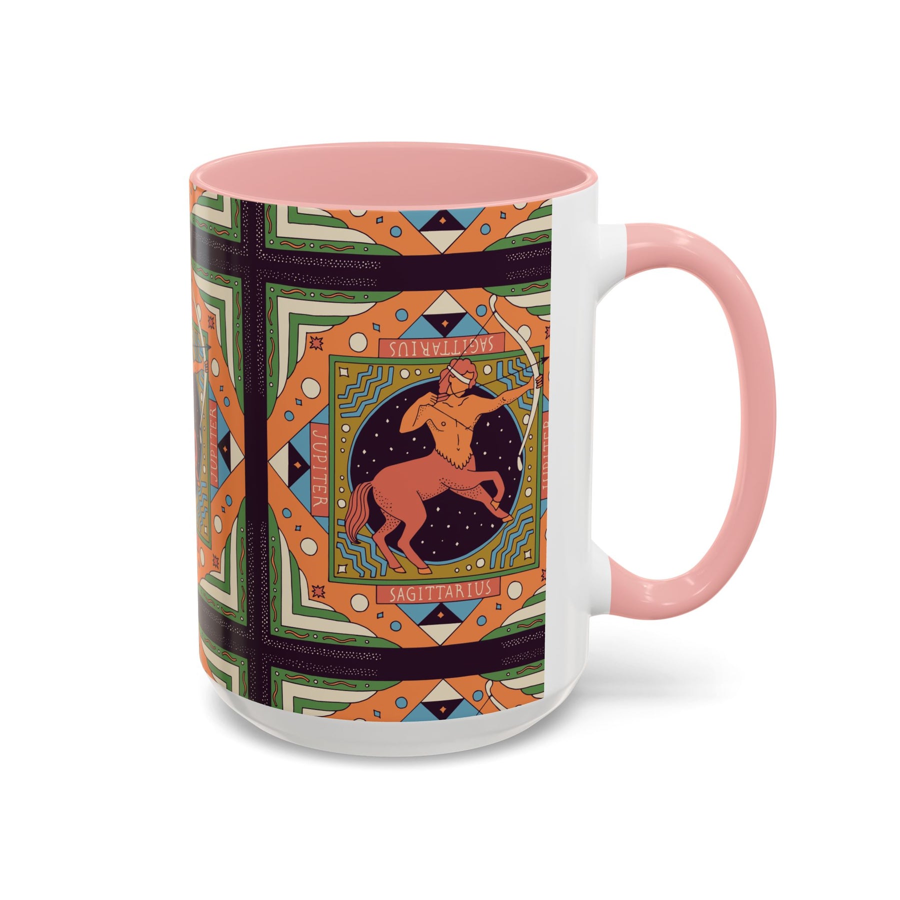 Sagittarius Custom Coffee Mug, Vibrant 11oz & 15oz Unique Printed Design - Ira World Art LLC