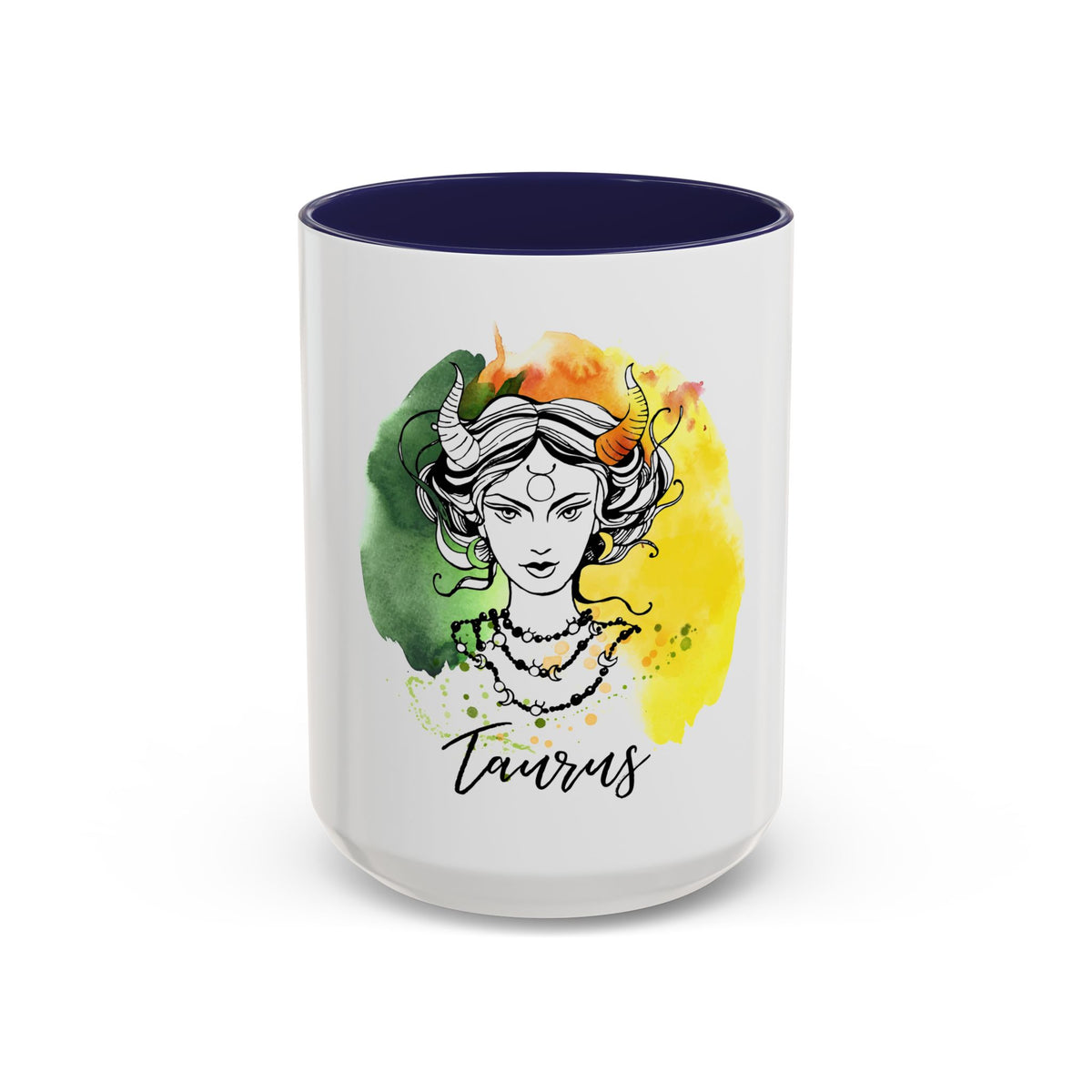 Taurus Zodiac Coffee Mug, Custom Printed 11oz & 15oz Unique Design - Ira World Art LLC
