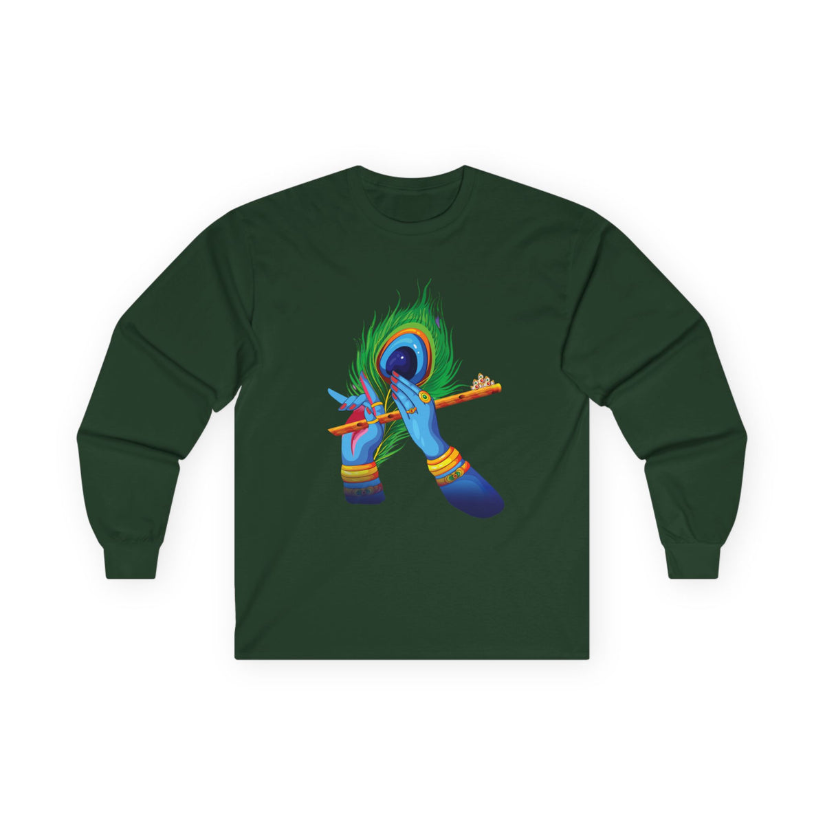 Vibrant Artistic Long Sleeve Tee, Spiritual Gift, Unisex Cotton Shirt, Festival Apparel, Faith-Based Fashion, Colorful Tee - Ira World Art LLC