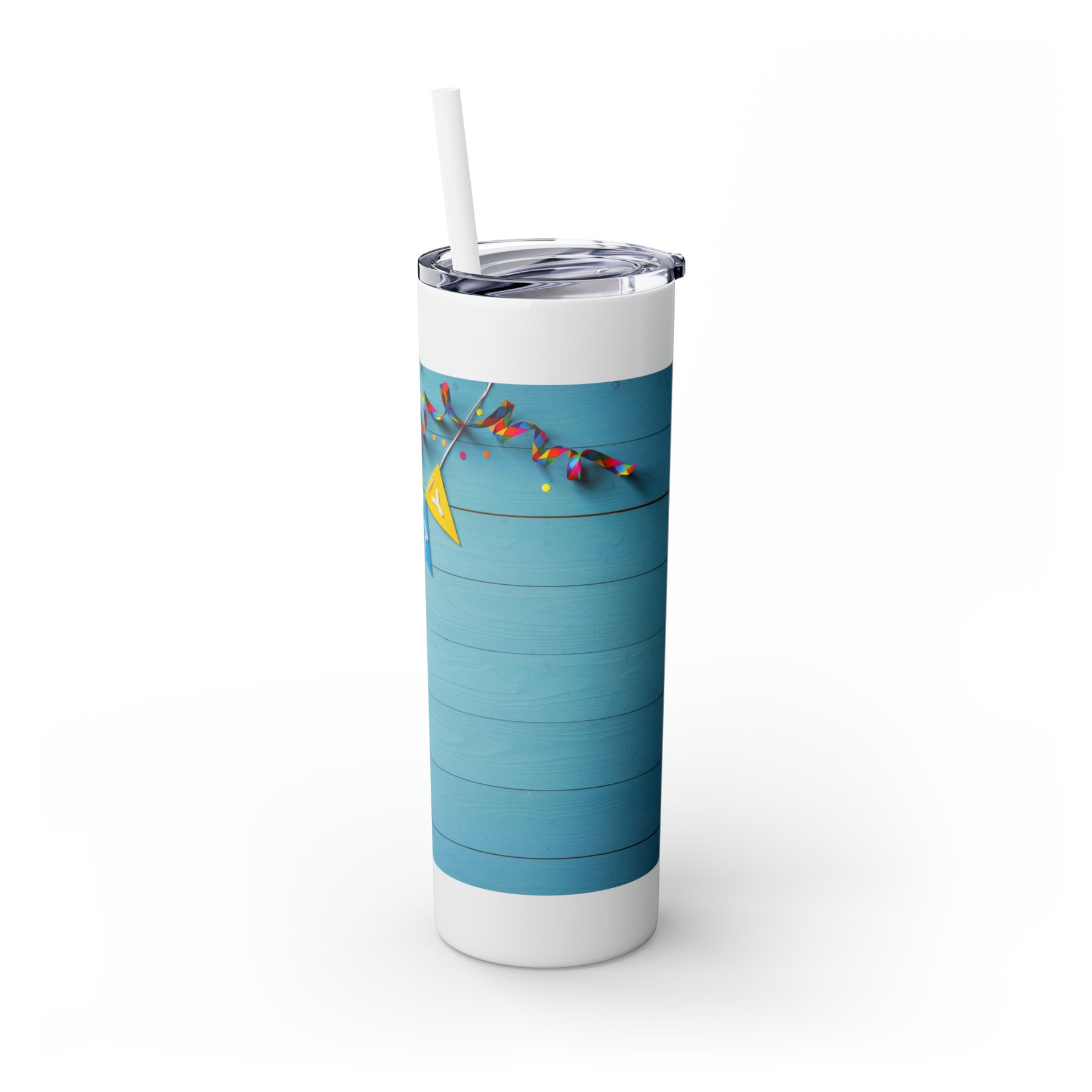 Stylish 20oz Birthday Skinny Tumbler with Straw – Celebrate in Sip-worthy Fashion! - Ira World Art LLC