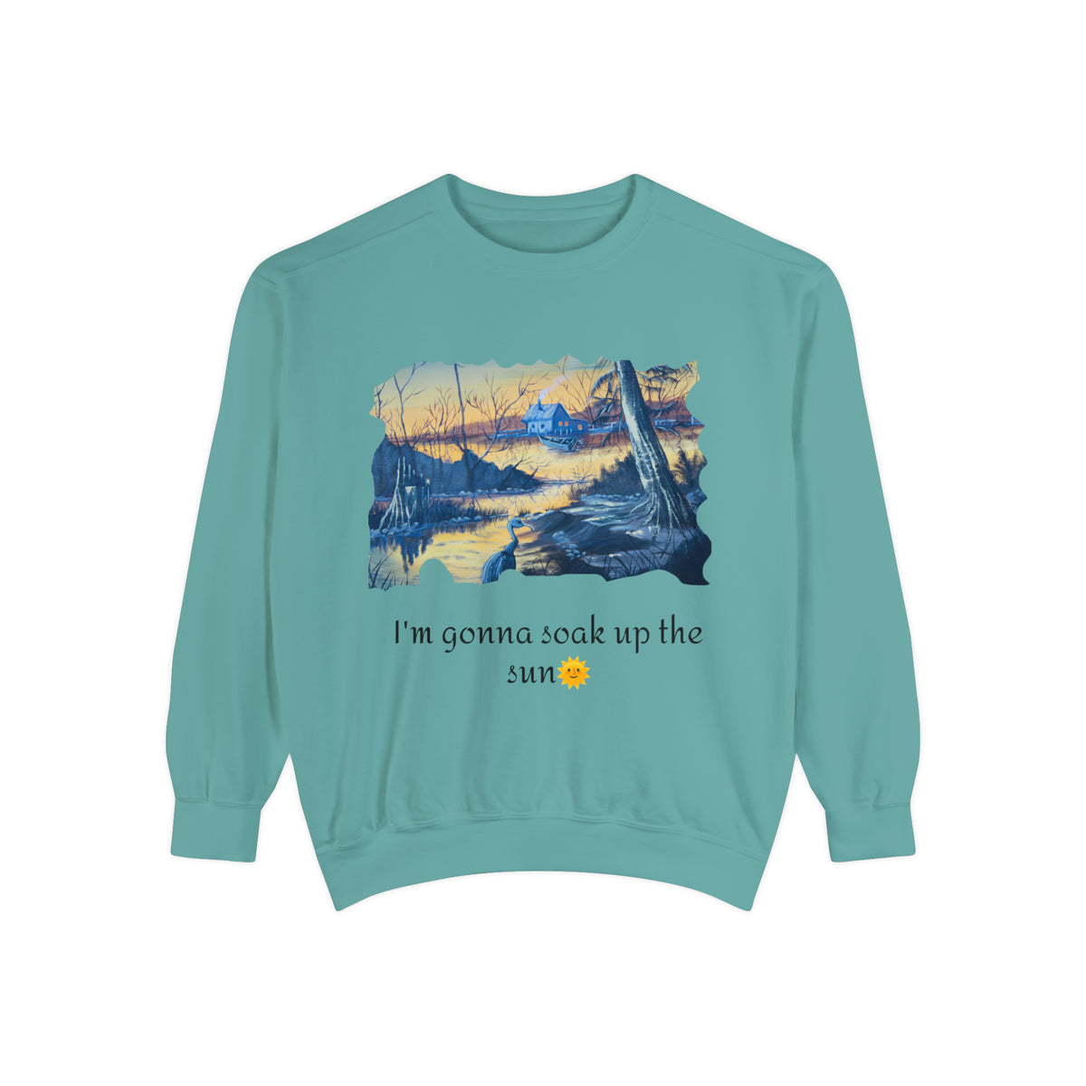 Unisex Garment-Dyed Sweatshirt - Ira World Art LLC