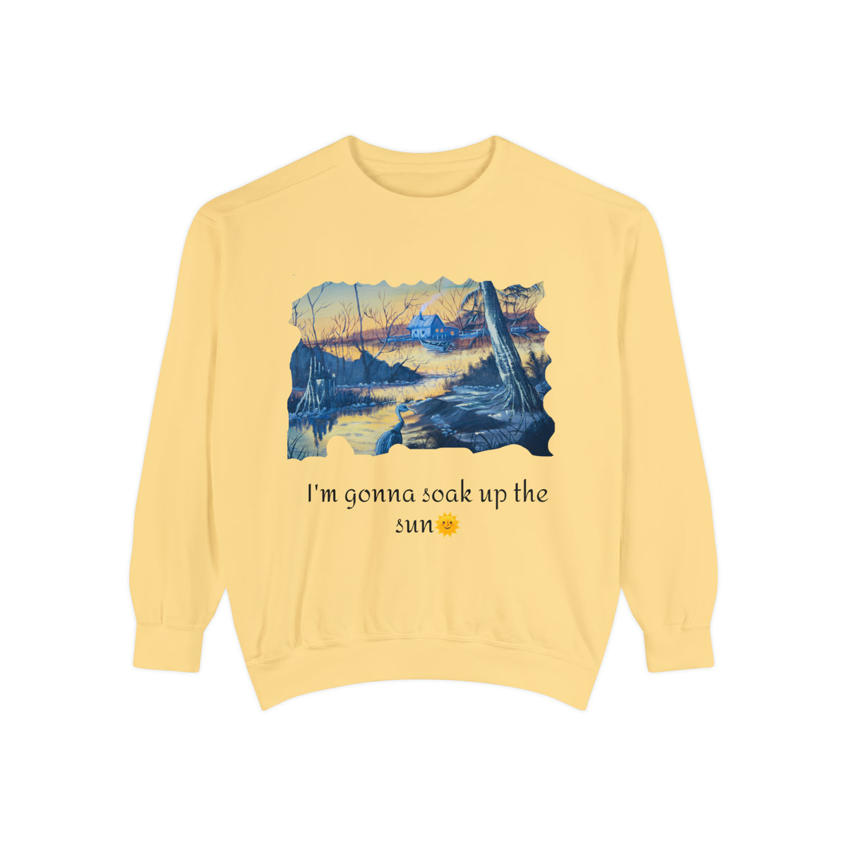 Unisex Garment-Dyed Sweatshirt - Ira World Art LLC