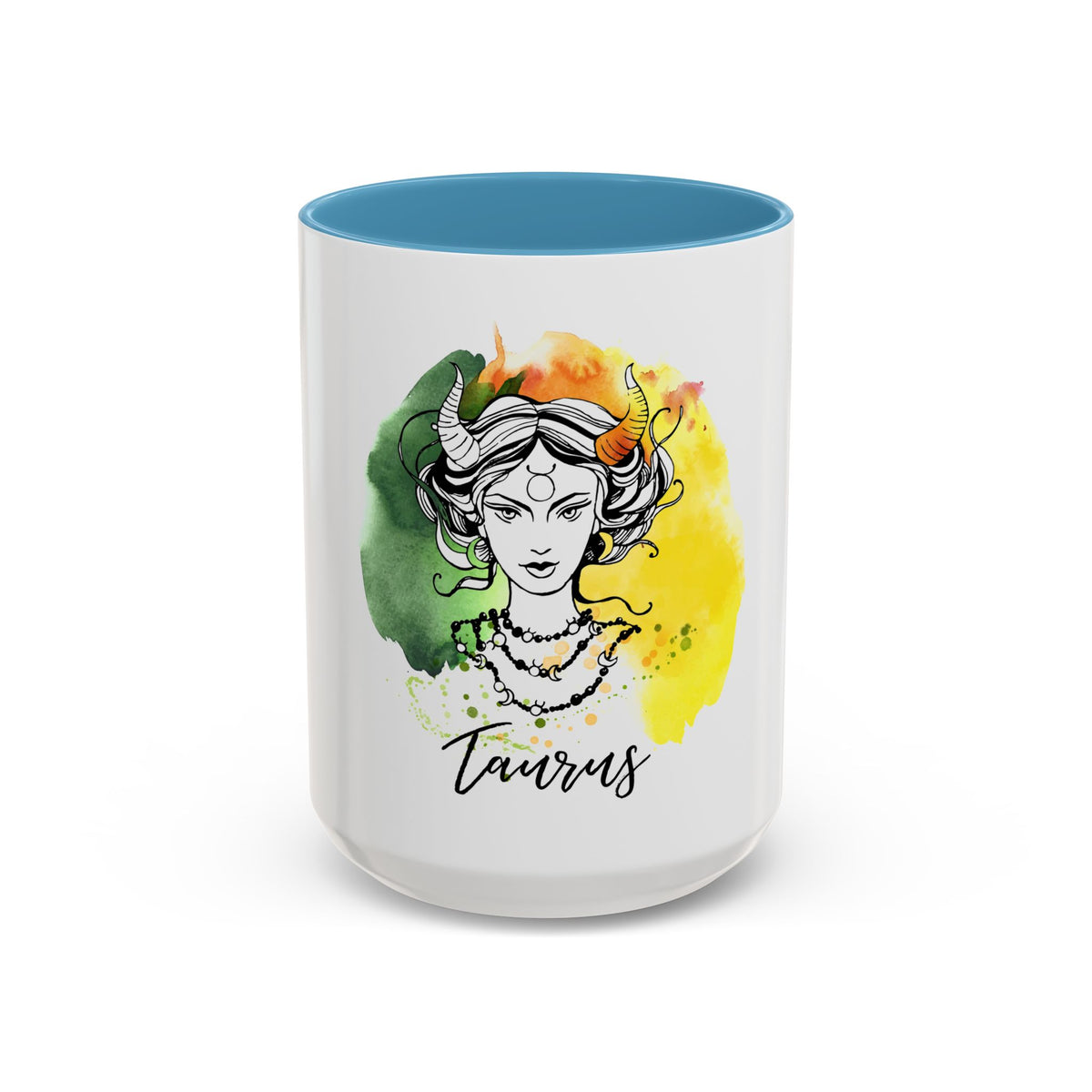 Taurus Zodiac Coffee Mug, Custom Printed 11oz & 15oz Unique Design - Ira World Art LLC