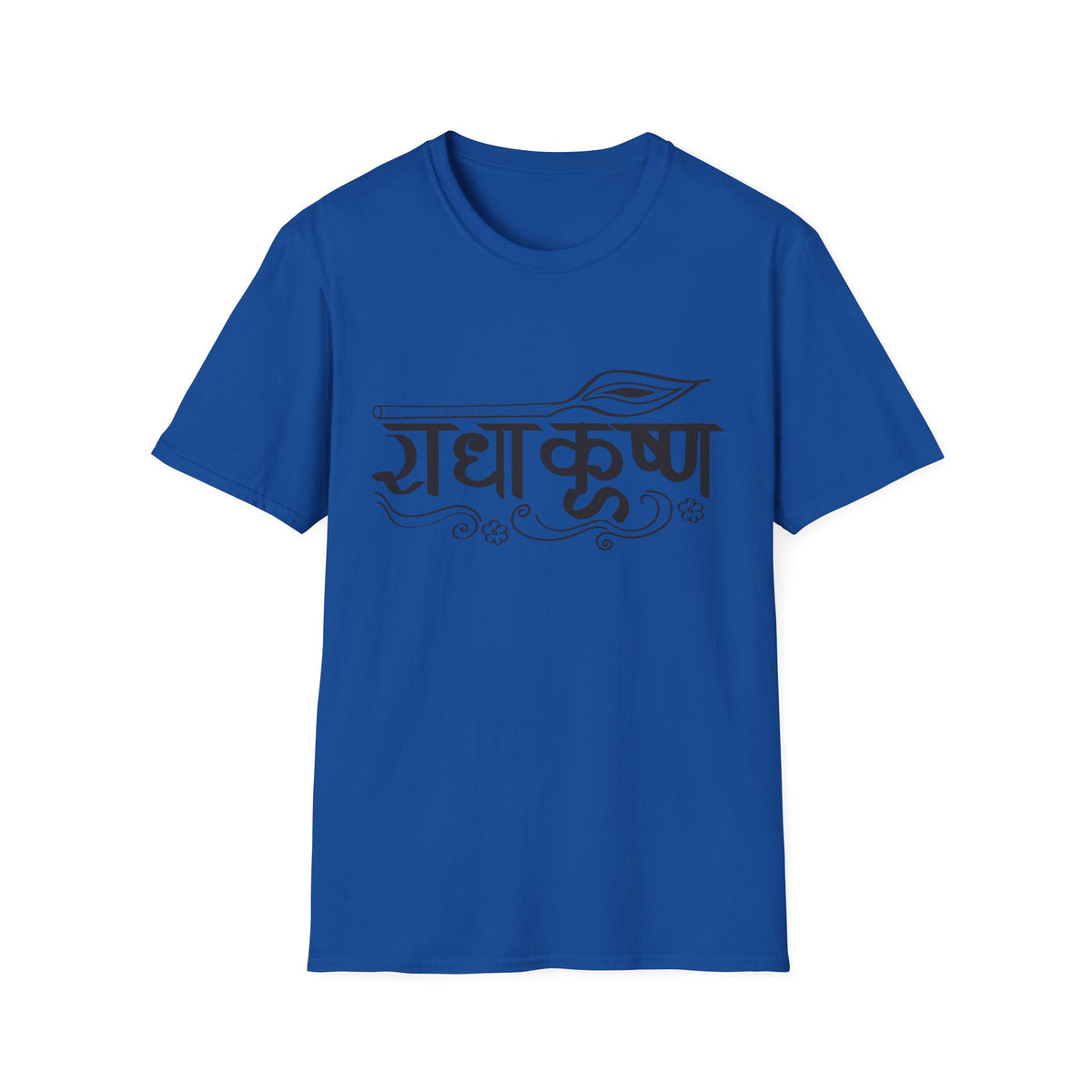 Radha Krishna Unisex T-Shirt, Hindu Deity Tee, Spiritual Printed Shirt, Yoga Apparel, Boho Top, Festival Clothing - Ira World Art LLC