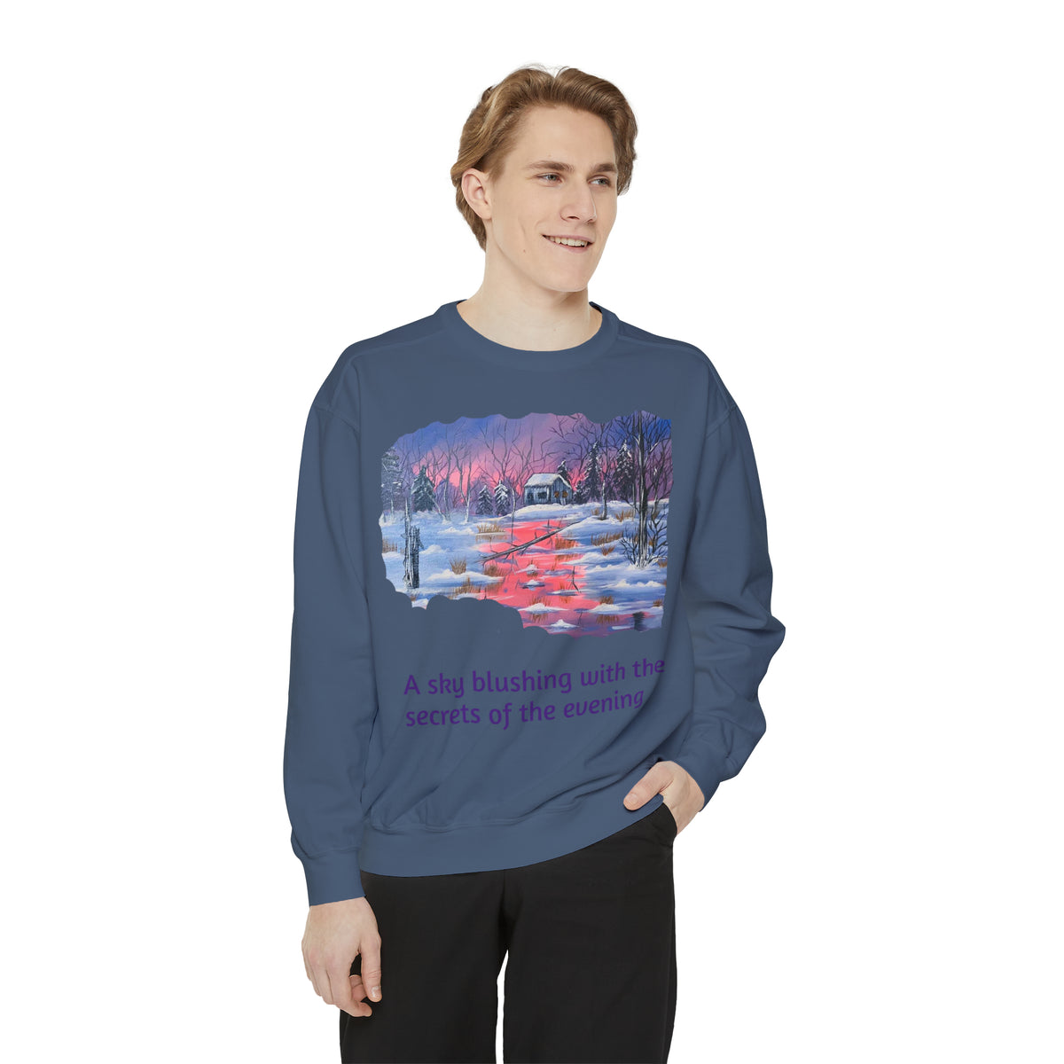 Unisex Garment-Dyed Sweatshirt - Ira World Art LLC