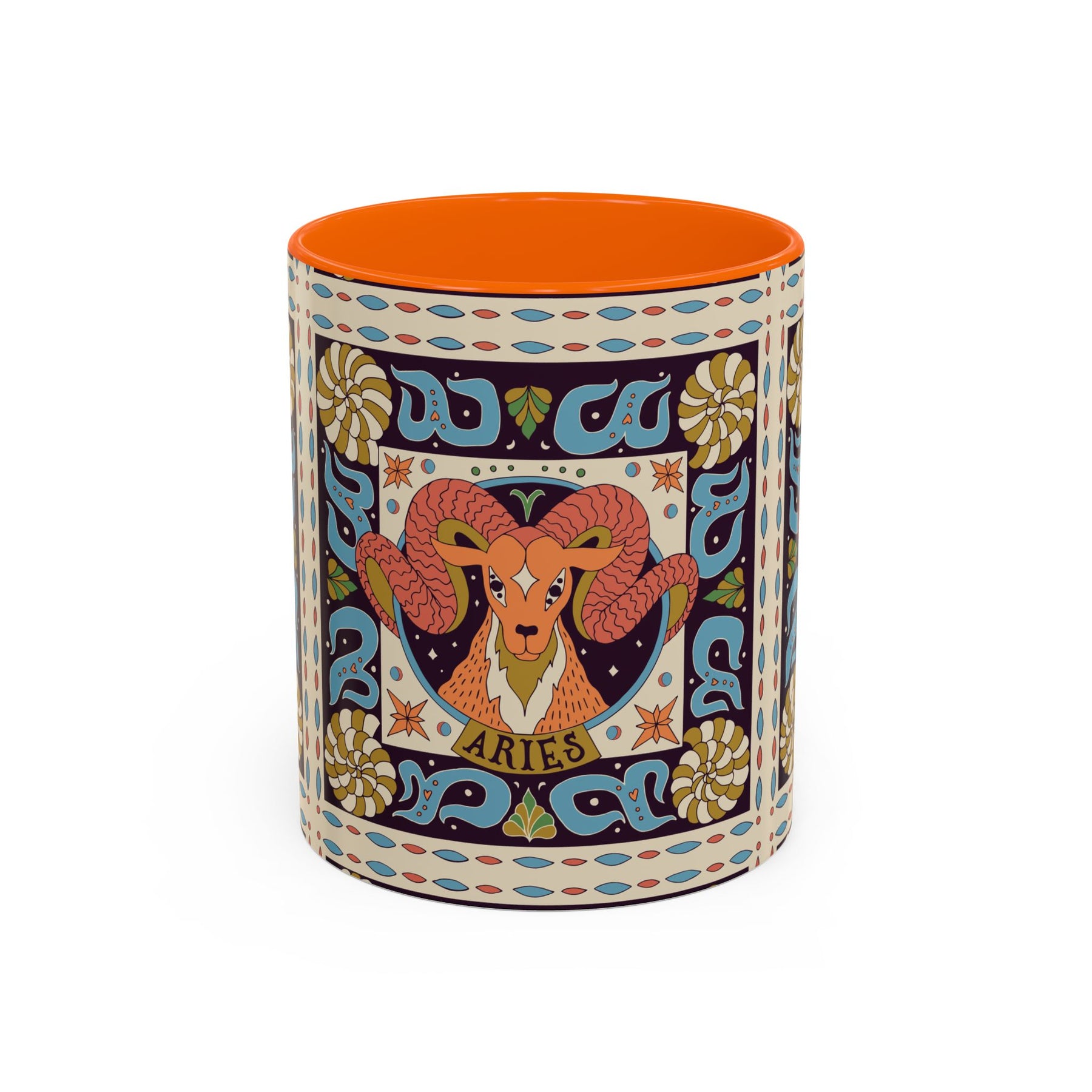 Colorful Capricorn Coffee Mug, Custom Ceramic 11oz & 15oz Zodiac Design - Ira World Art LLC