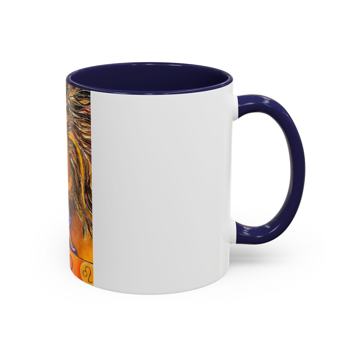 Leo Zodiac 11oz Ceramic Coffee Mug with Bold Accent Design, Astrology Gift - Ira World Art LLC