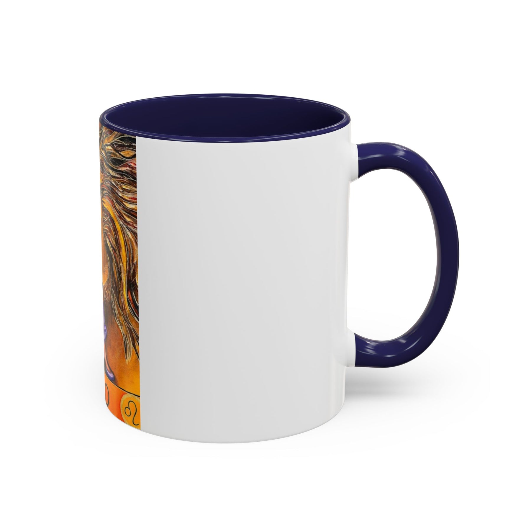 Leo Zodiac 11oz Ceramic Coffee Mug with Bold Accent Design, Astrology Gift - Ira World Art LLC