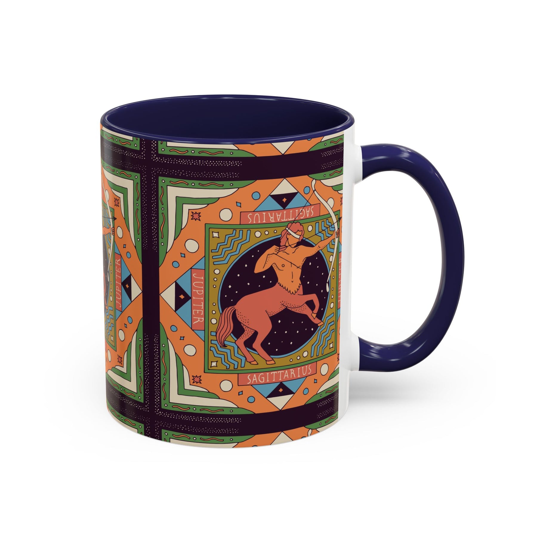 Sagittarius Custom Coffee Mug, Vibrant 11oz & 15oz Unique Printed Design - Ira World Art LLC