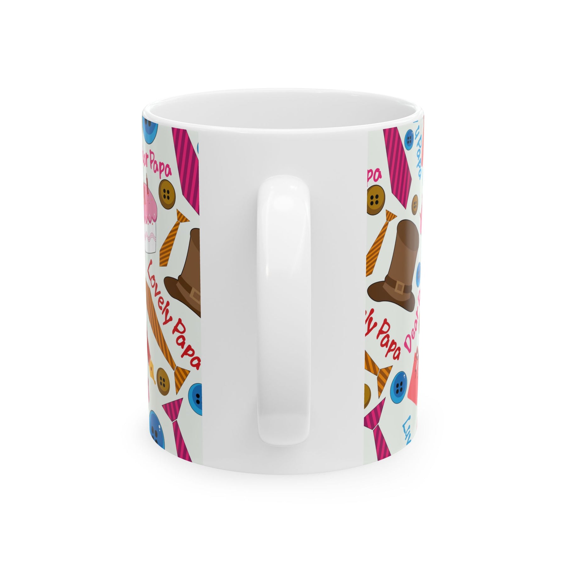 Dad Cup Ceramic Coffee Mug, Unique Gift for Father’s Day, 15oz Decor - Ira World Art LLC
