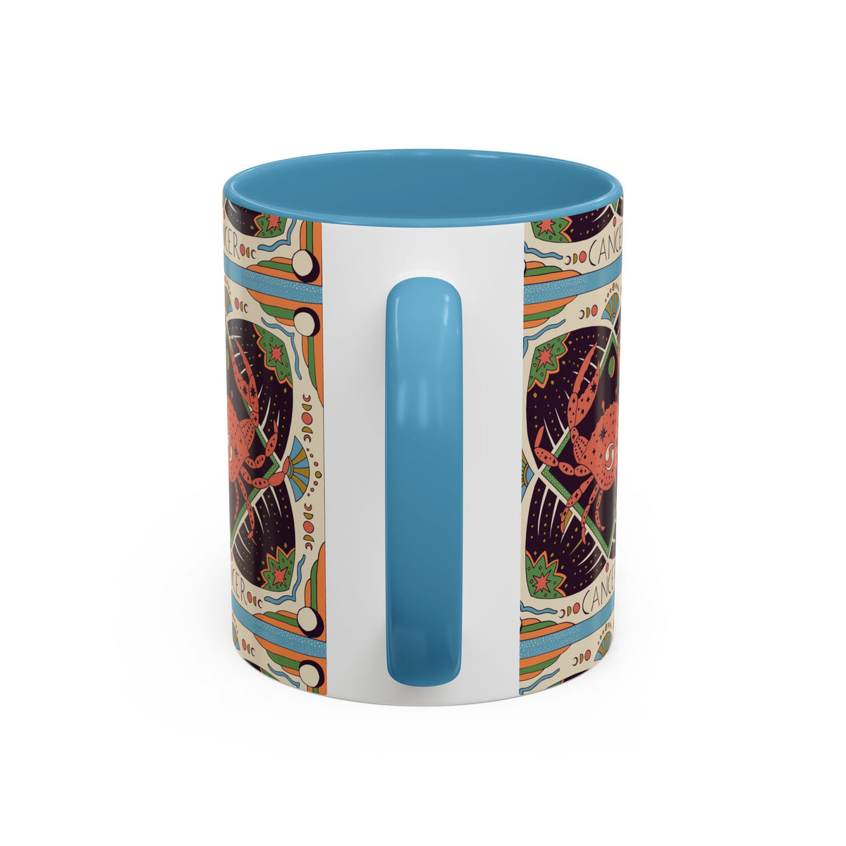 Colorful Capricorn Ceramic Mug, Custom 11oz & 15oz Zodiac Coffee Cup - Ira World Art LLC