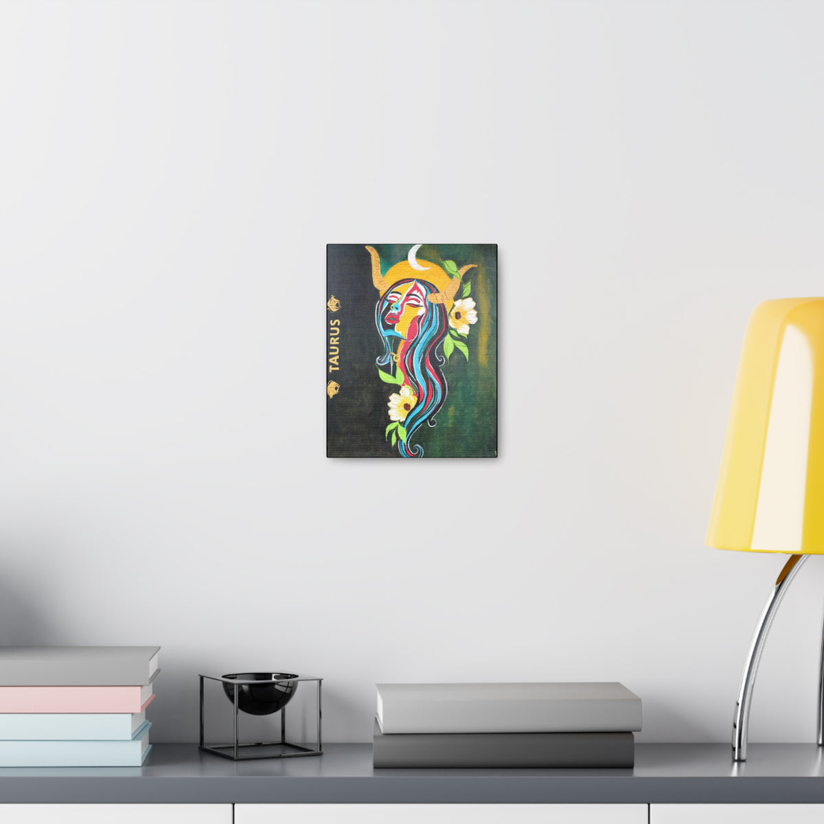 Celestial Taurus: Zodiac Constellation Gallery Wrap Painting | taurus gifts  |  Memory Gift - Ira World Art LLC