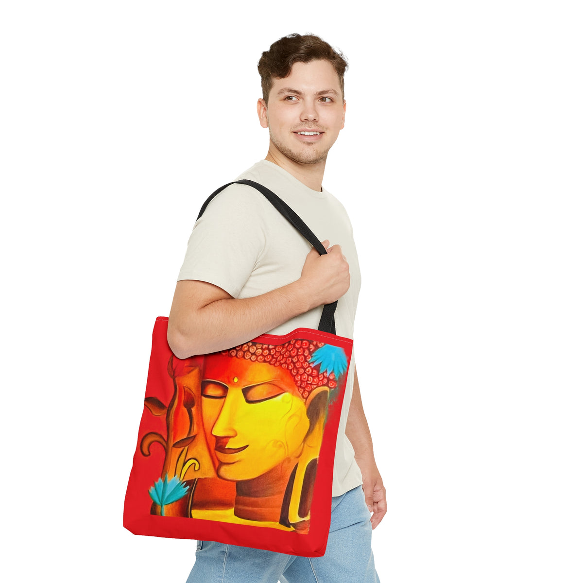 Zen Tranquility: Buddha-Inspired Tote Bag – Carry Serenity Everywhere! - Ira World Art LLC
