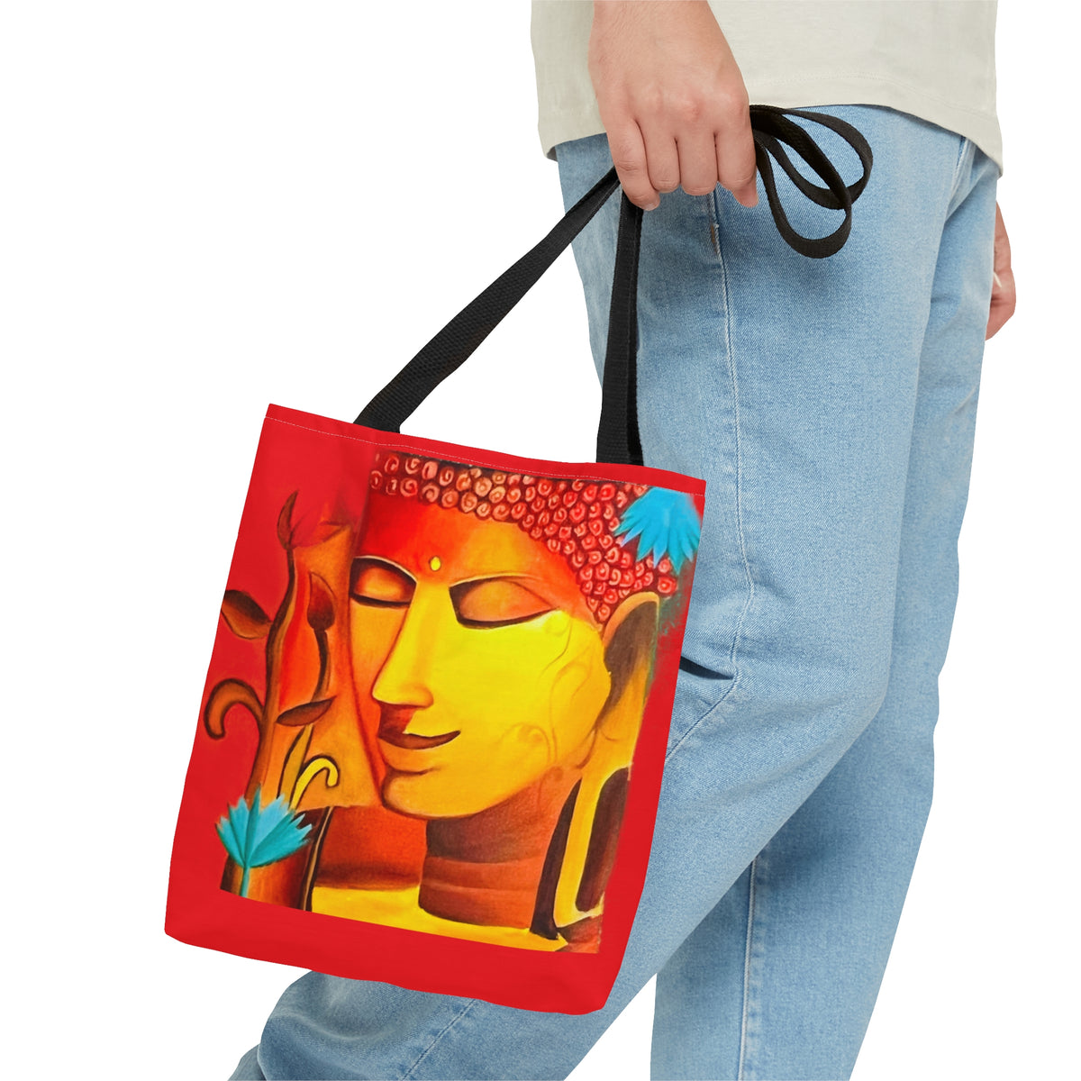Zen Tranquility: Buddha-Inspired Tote Bag – Carry Serenity Everywhere! - Ira World Art LLC