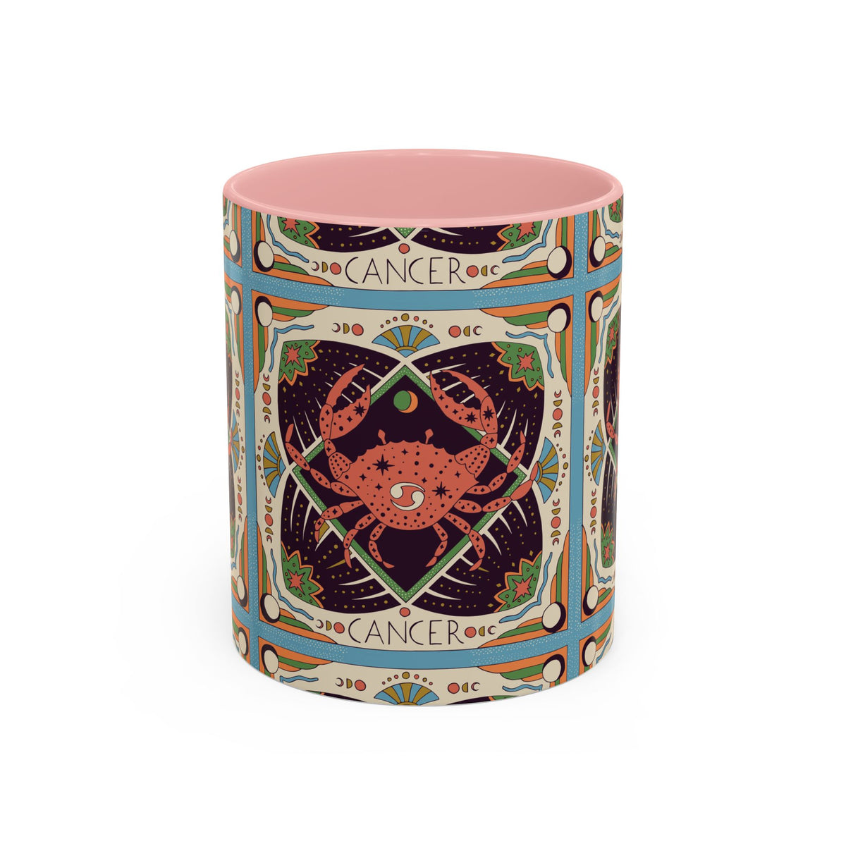 Colorful Capricorn Ceramic Mug, Custom 11oz & 15oz Zodiac Coffee Cup - Ira World Art LLC