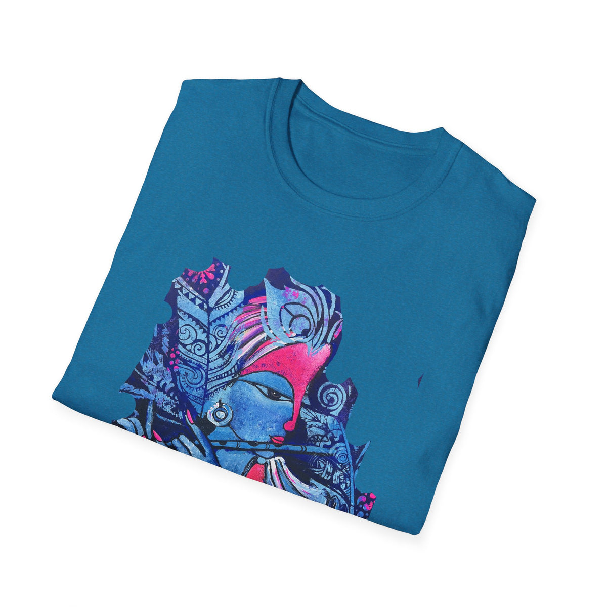 Radha Krishna Painting Print Unisex T-Shirt, Hindu Deity Tee, Spiritual Clothing, Religious Art Shirt, Festival Wear - Ira World Art LLC