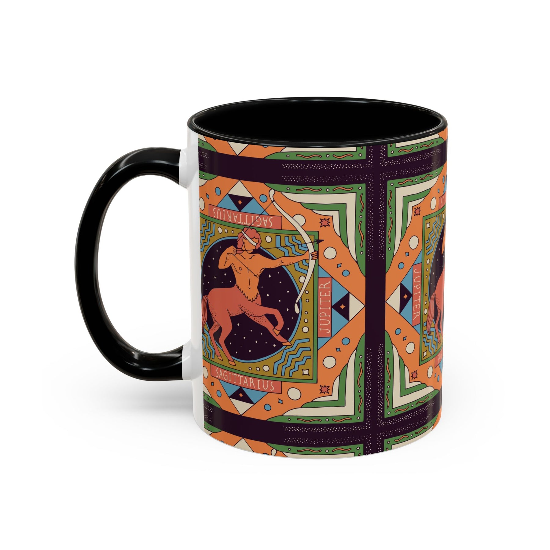 Sagittarius Custom Coffee Mug, Vibrant 11oz & 15oz Unique Printed Design - Ira World Art LLC
