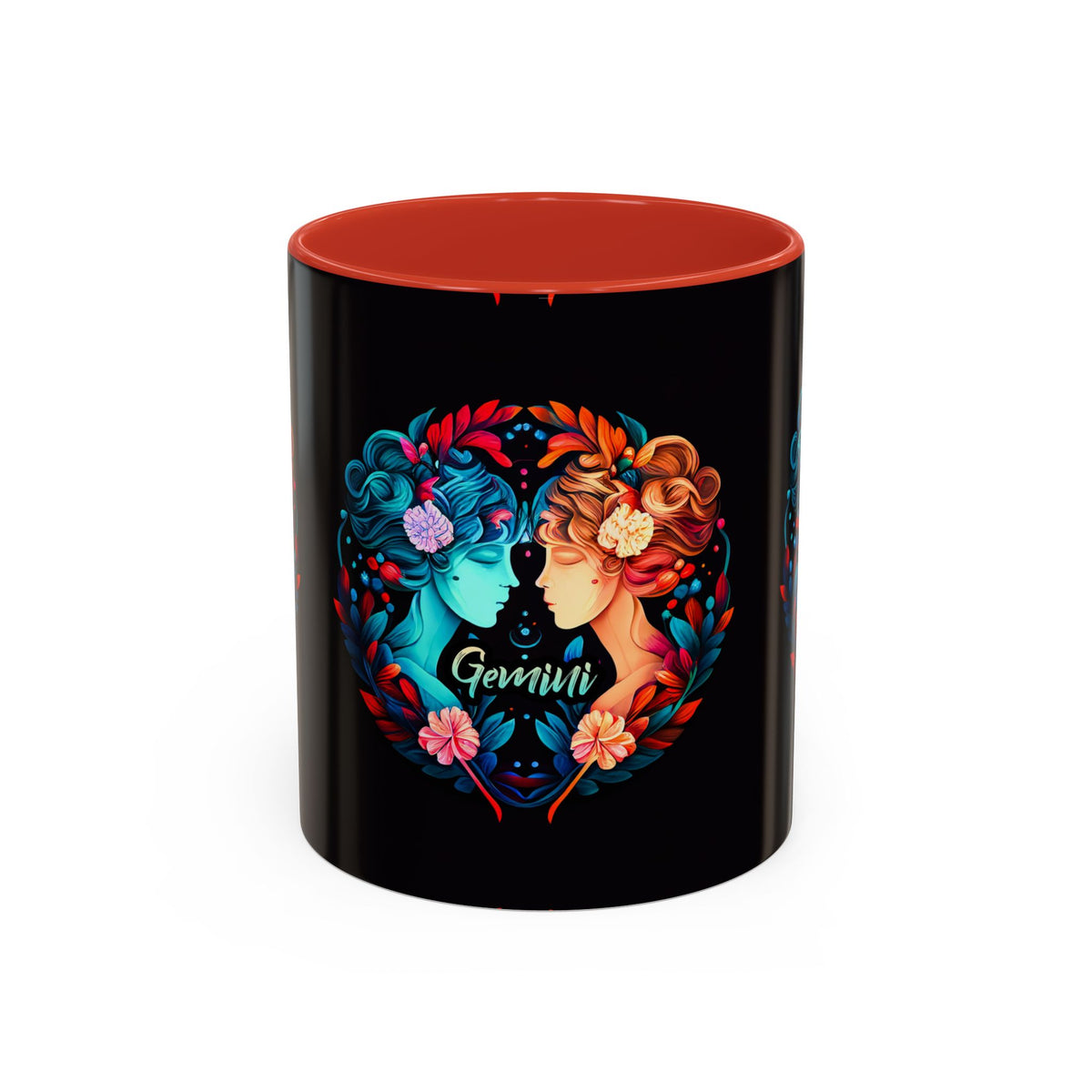 Gemini Zodiac Coffee Mug, Custom Ceramic 11oz & 15oz Colorful Design - Ira World Art LLC