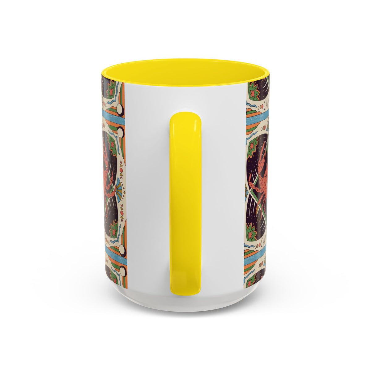 Colorful Capricorn Ceramic Mug, Custom 11oz & 15oz Zodiac Coffee Cup - Ira World Art LLC