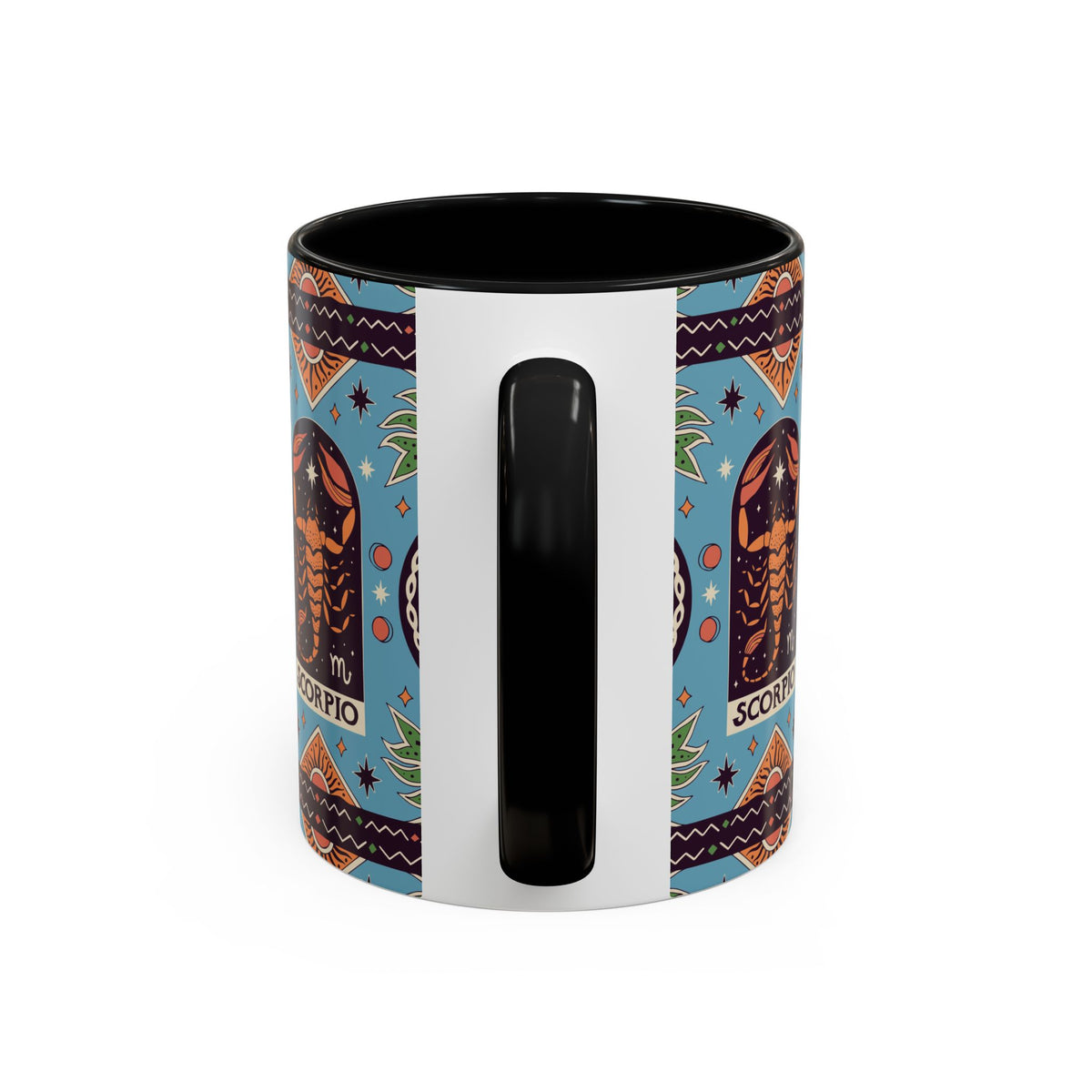 Colorful Scorpio Zodiac Ceramic Mug, Custom 11oz & 15oz Coffee Cup Design - Ira World Art LLC