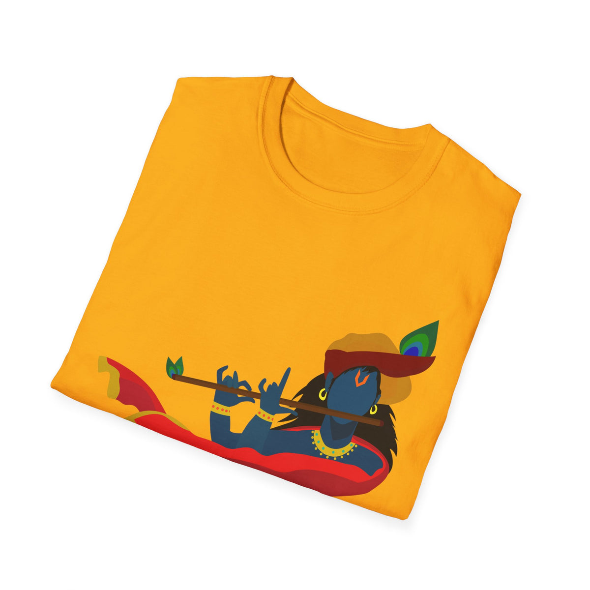 Krishna Tees Unisex T-Shirt - Indian Spiritual Clothing, Krishna Boho Shirt, Yoga Apparel, Unisex Graphic Tee, Hindu Krishna Top - Ira World Art LLC