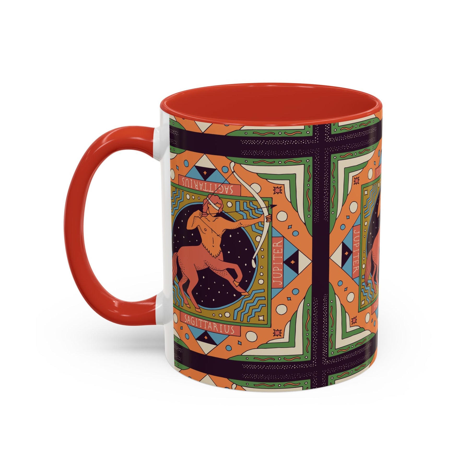 Sagittarius Custom Coffee Mug, Vibrant 11oz & 15oz Unique Printed Design - Ira World Art LLC