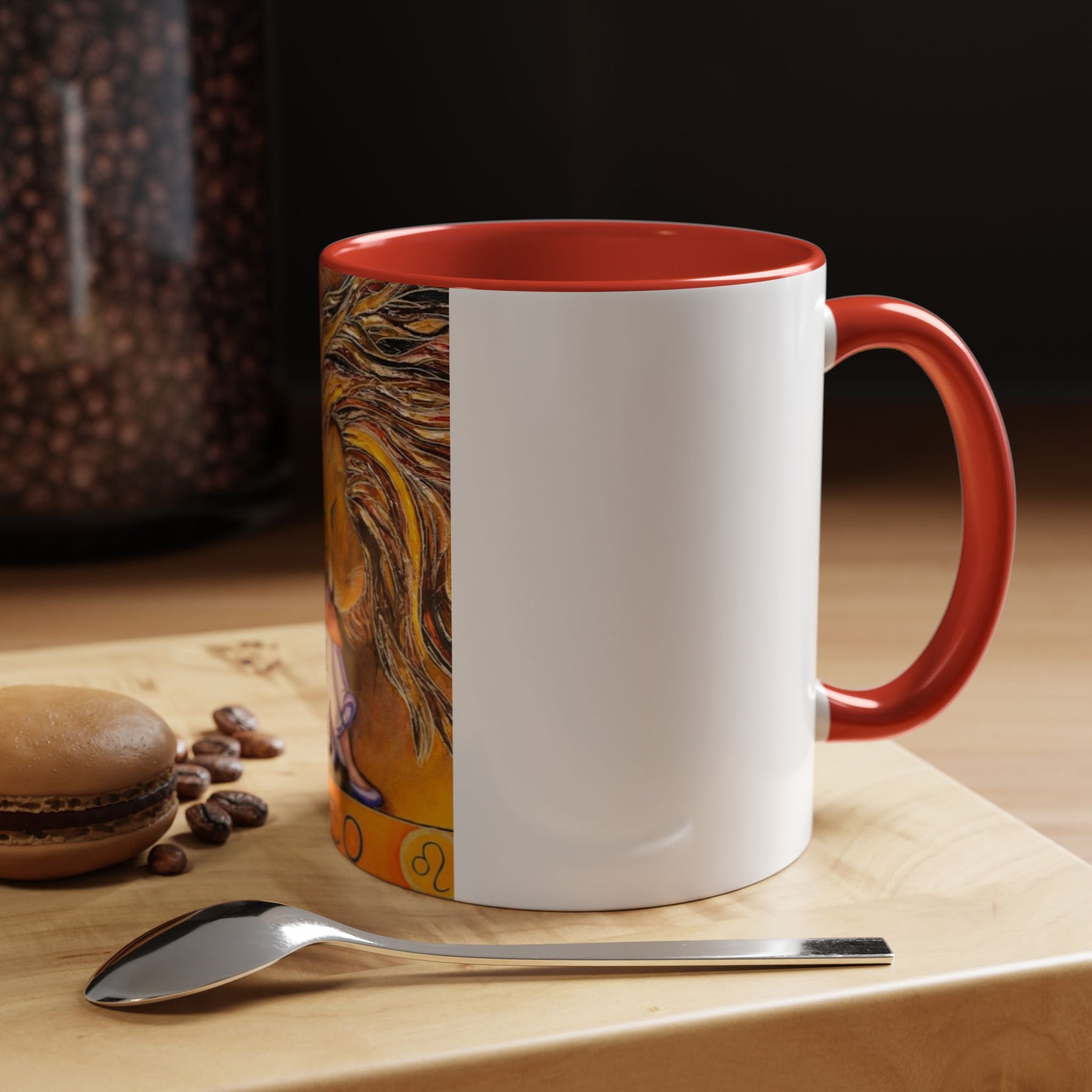 Leo Zodiac 11oz Ceramic Coffee Mug with Bold Accent Design, Astrology Gift - Ira World Art LLC