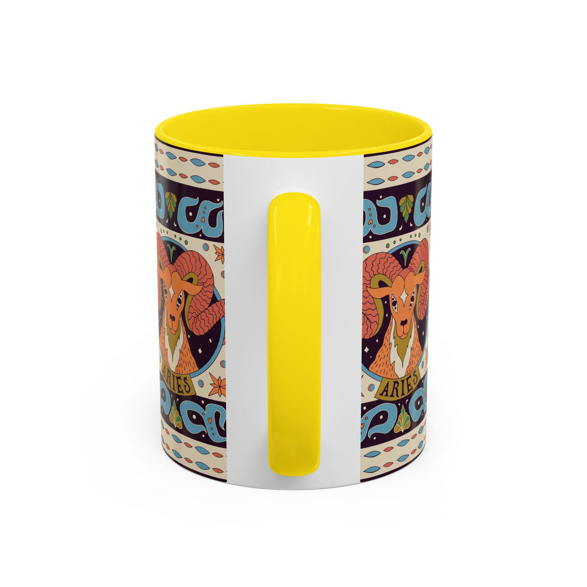 Colorful Capricorn Coffee Mug, Custom Ceramic 11oz & 15oz Zodiac Design - Ira World Art LLC
